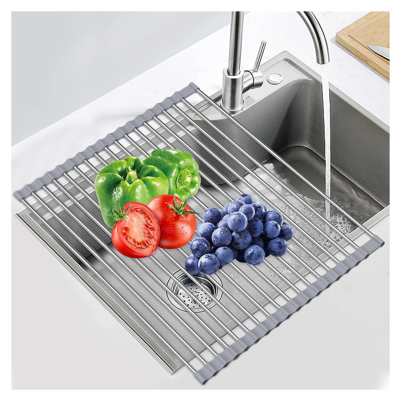 Estante de Secado de Platos Sindax Expandible Acero Inoxidable 60.2 cm