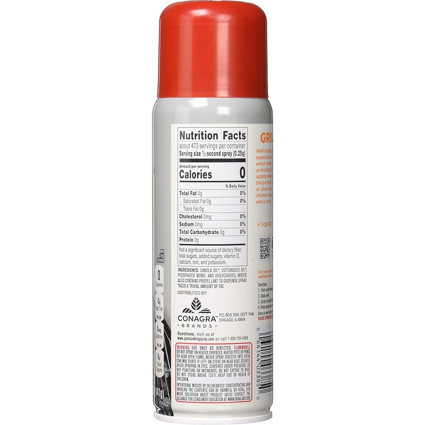 Spray Antiadherente Pam 283g - 2 Latas de Cocina