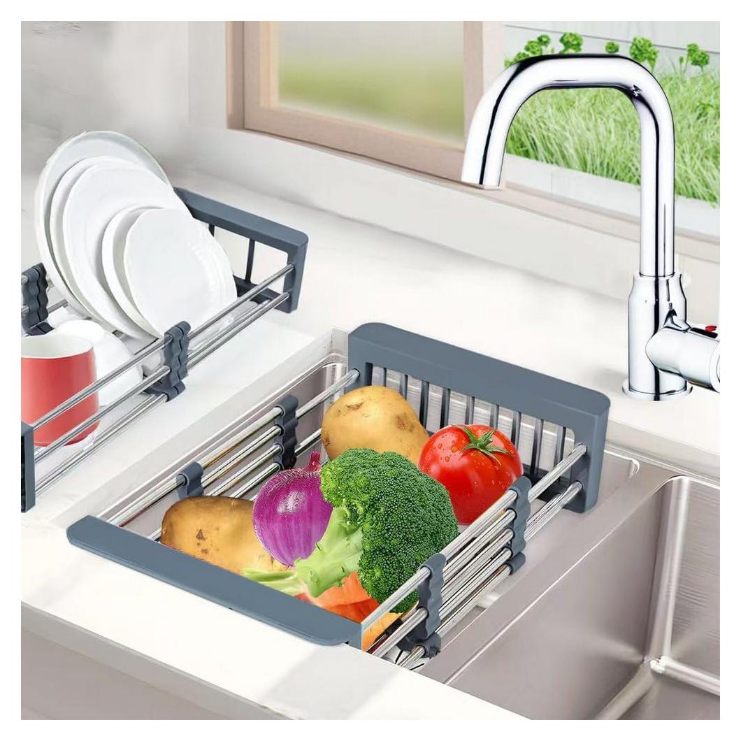 Escurridor de Platos Expandible BLYPHOO Acero Inoxidable 304