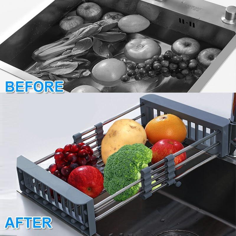 Escurridor de Platos Expandible BLYPHOO Acero Inoxidable 304