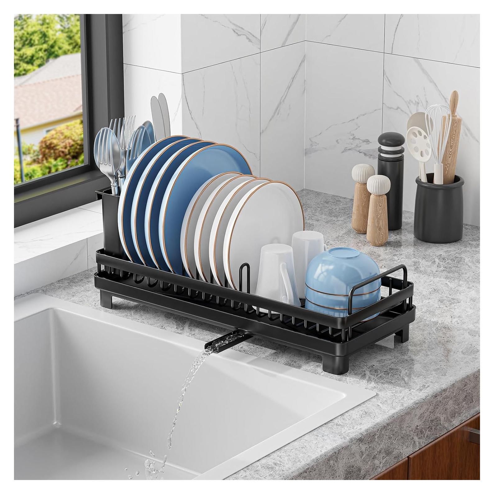 Escurridor de Platos Compacto CHLORYARD con Bandeja Drenaje