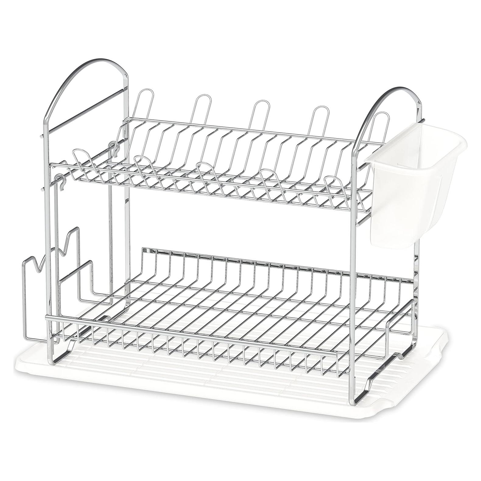 Soporte para Platos de Acero Inoxidable SIMPLE HOUSEWARE 2 Niveles