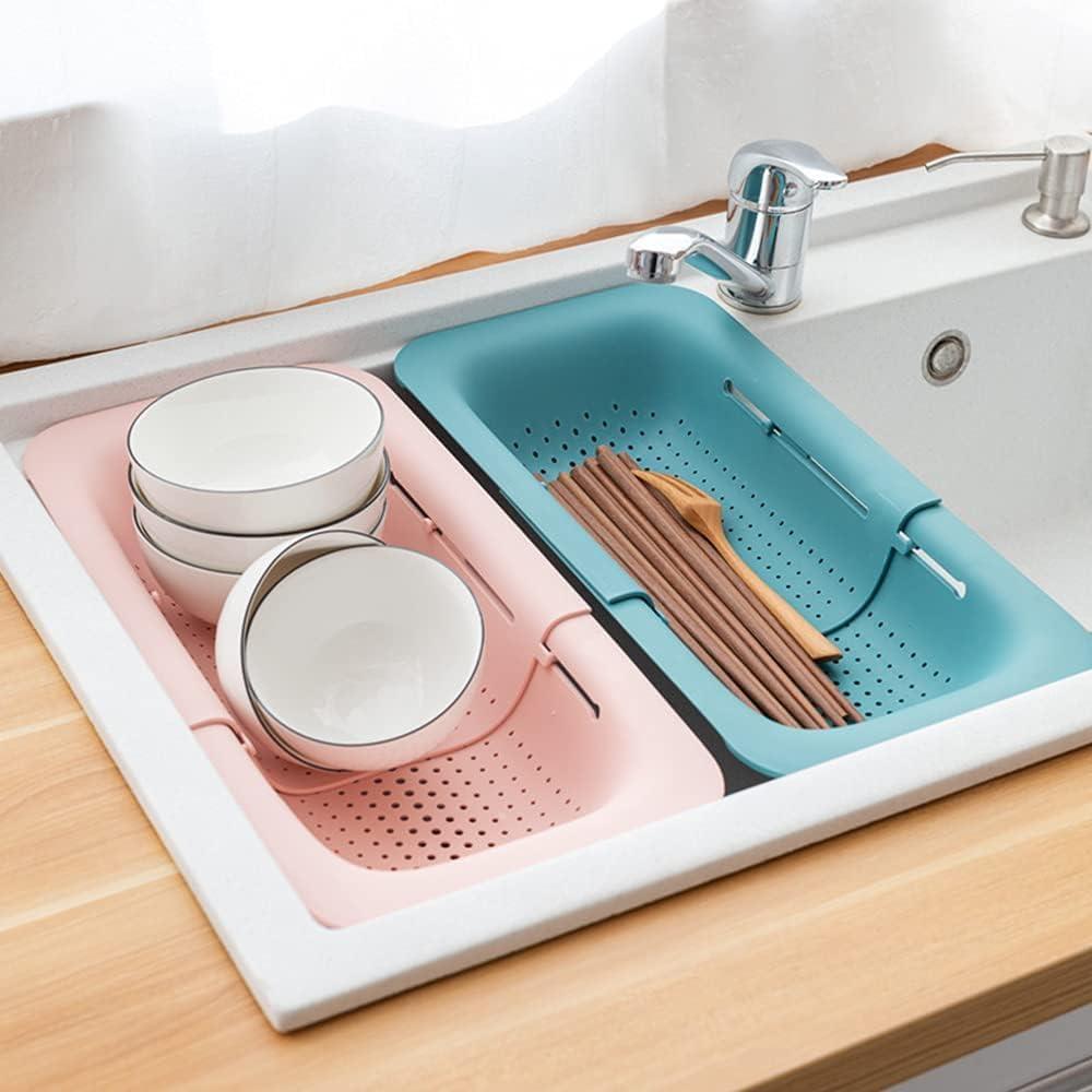 Colador de Fregadero Extensible Genérico Cian 34.5x20 cm