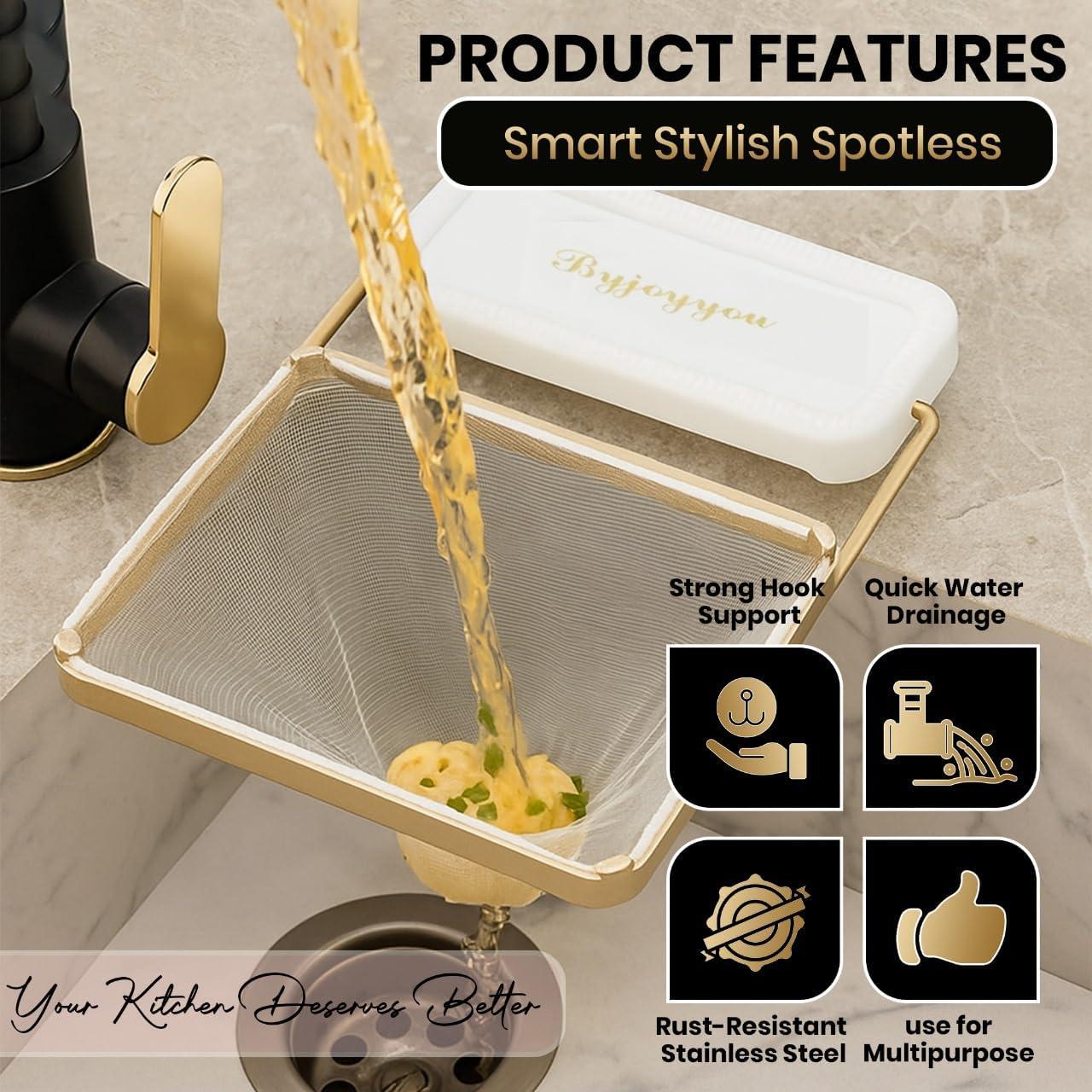 Colador Colgante EASELR para Fregadero de Cocina con 50 Bolsas