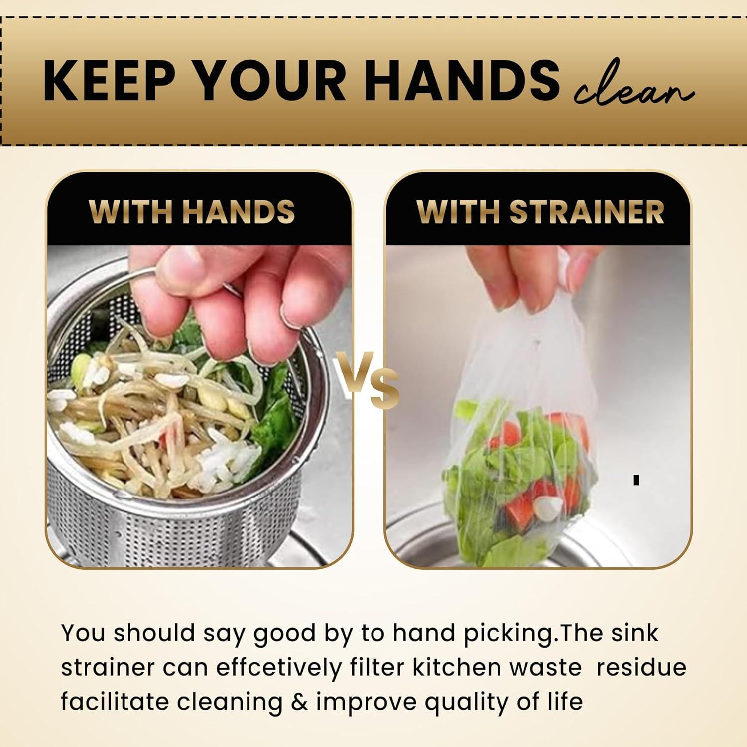 Colador Colgante EASELR para Fregadero de Cocina con 50 Bolsas