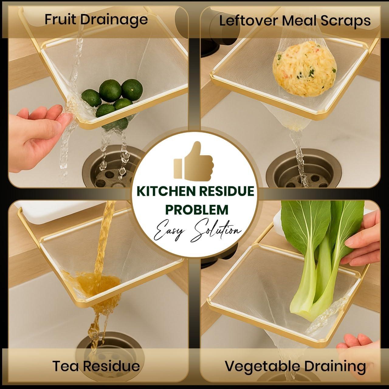 Colador Colgante EASELR para Fregadero de Cocina con 50 Bolsas