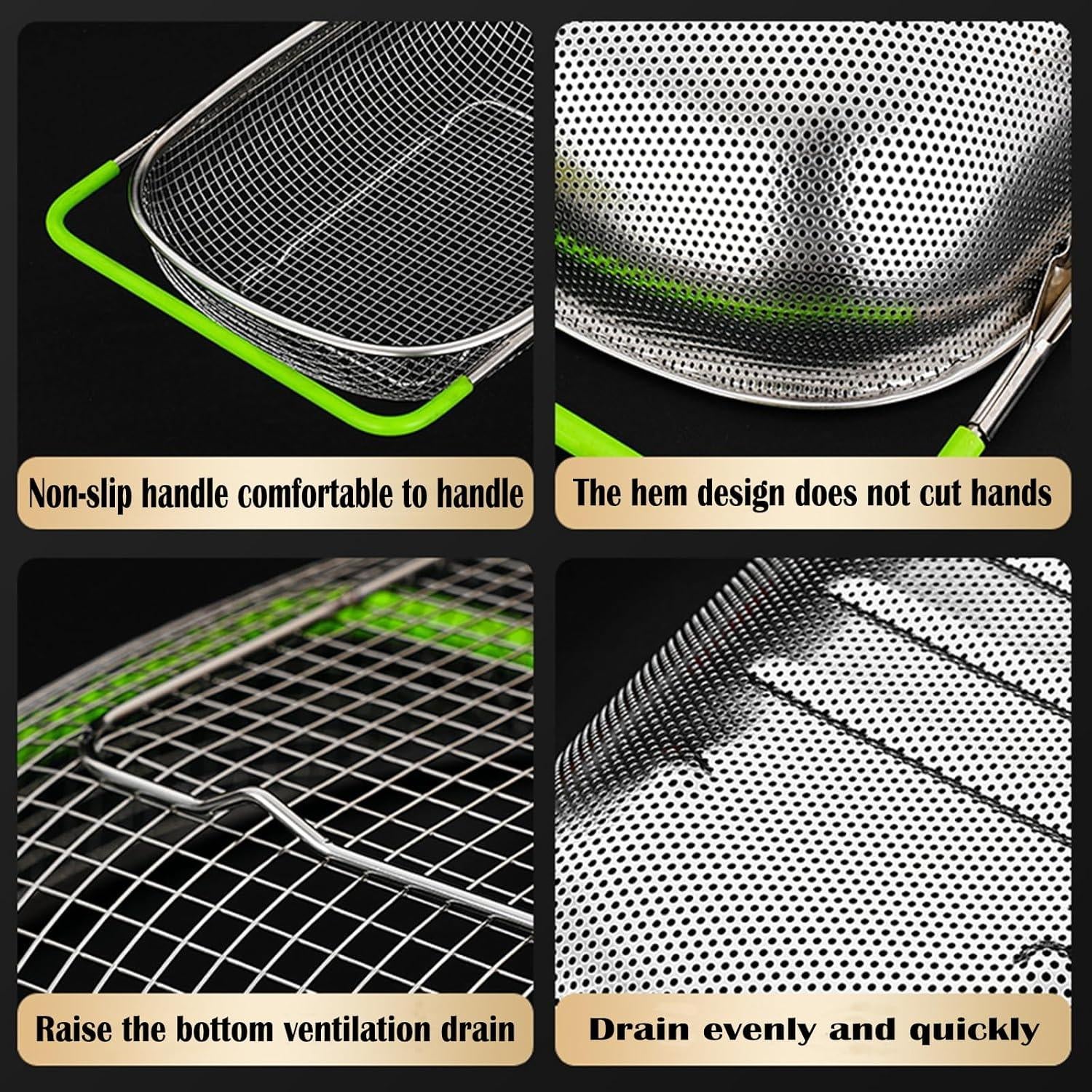 Colador Ovalado TENTA COCINA de Acero Inoxidable 2.5L