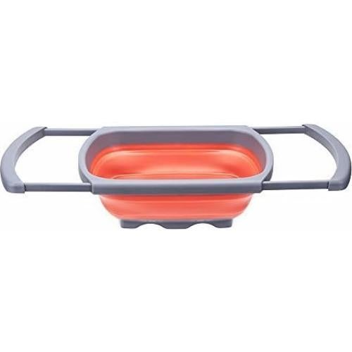 Colador Plegable de Silicona Joystar 5.68L Rojo