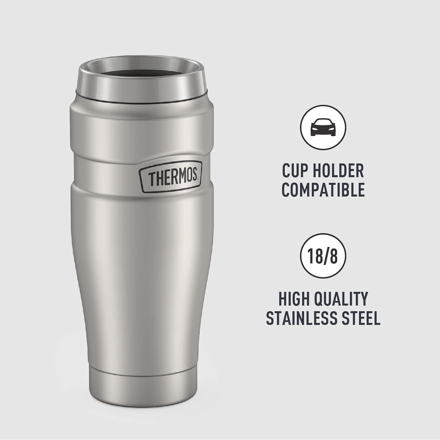 Taza de Viaje Aislada THERMOS 0.47L Acero Inoxidable Mate