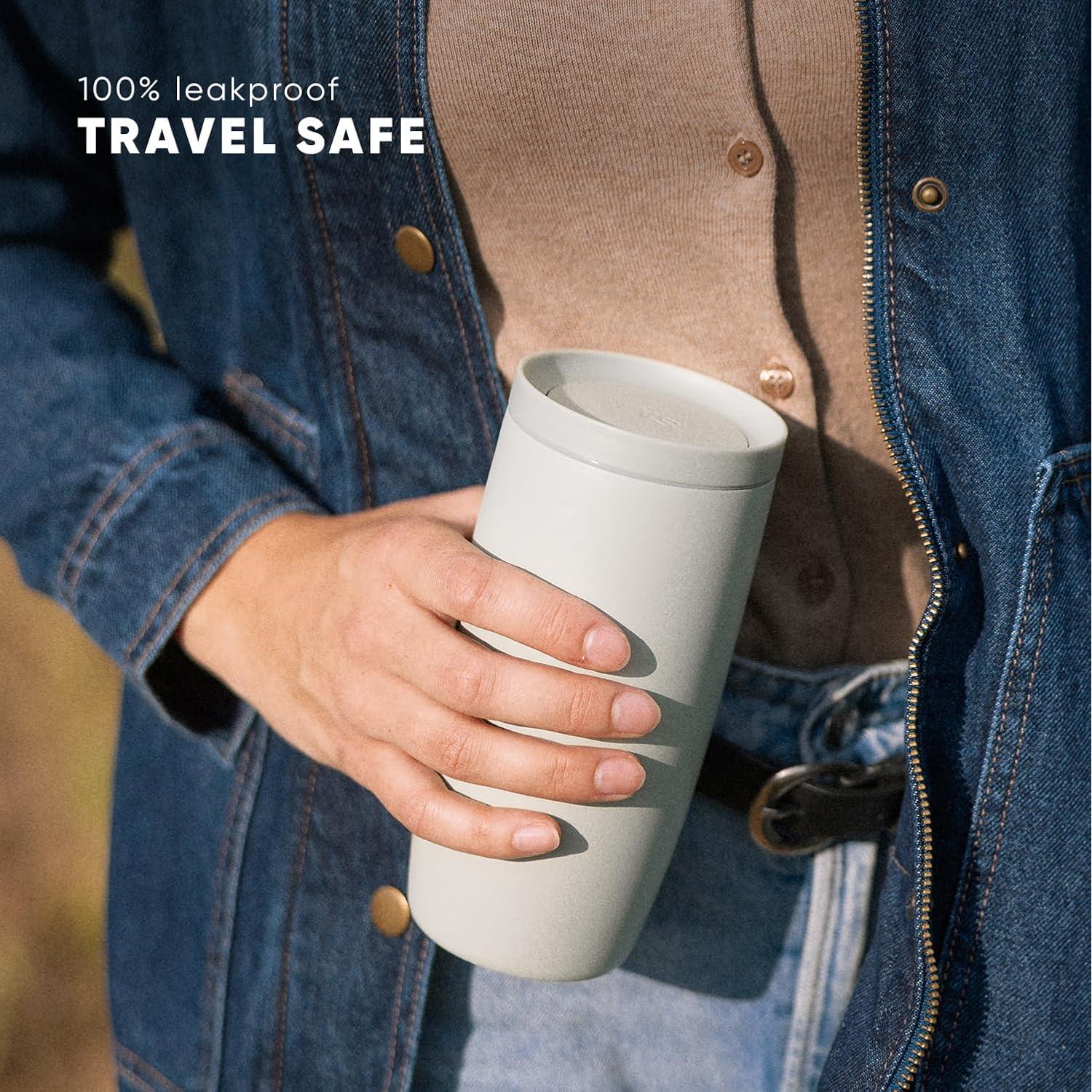 Taza de Café de Viaje Simple Modern 16oz Cerámica Aislada