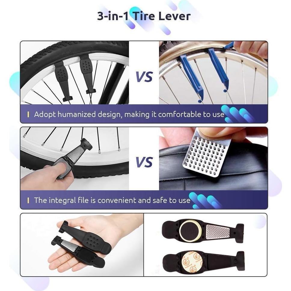 YBEKI Kit de Herramientas para Bicicleta - 7 Piezas