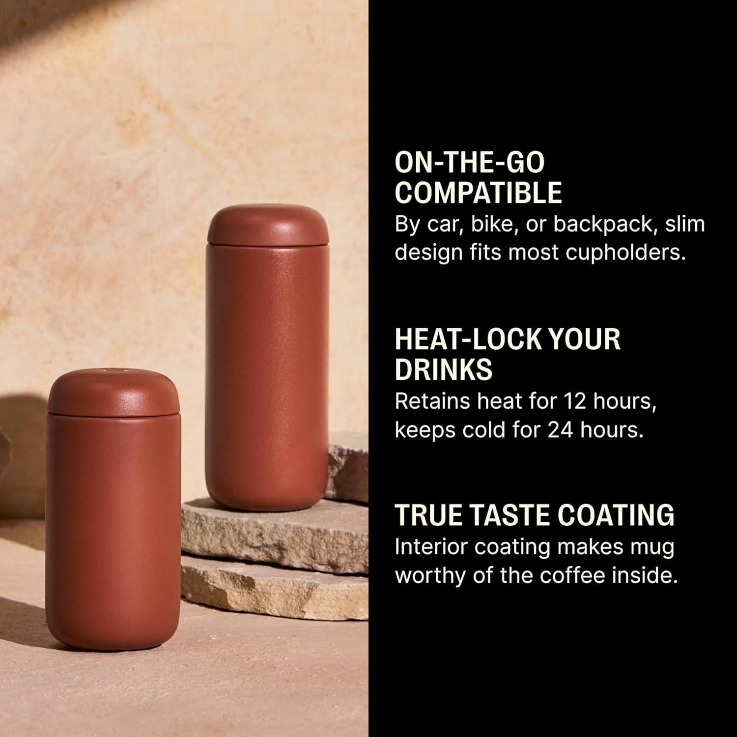 Taza de Viaje Fellow Carter Move 0.47 L Acero Inoxidable Sienna