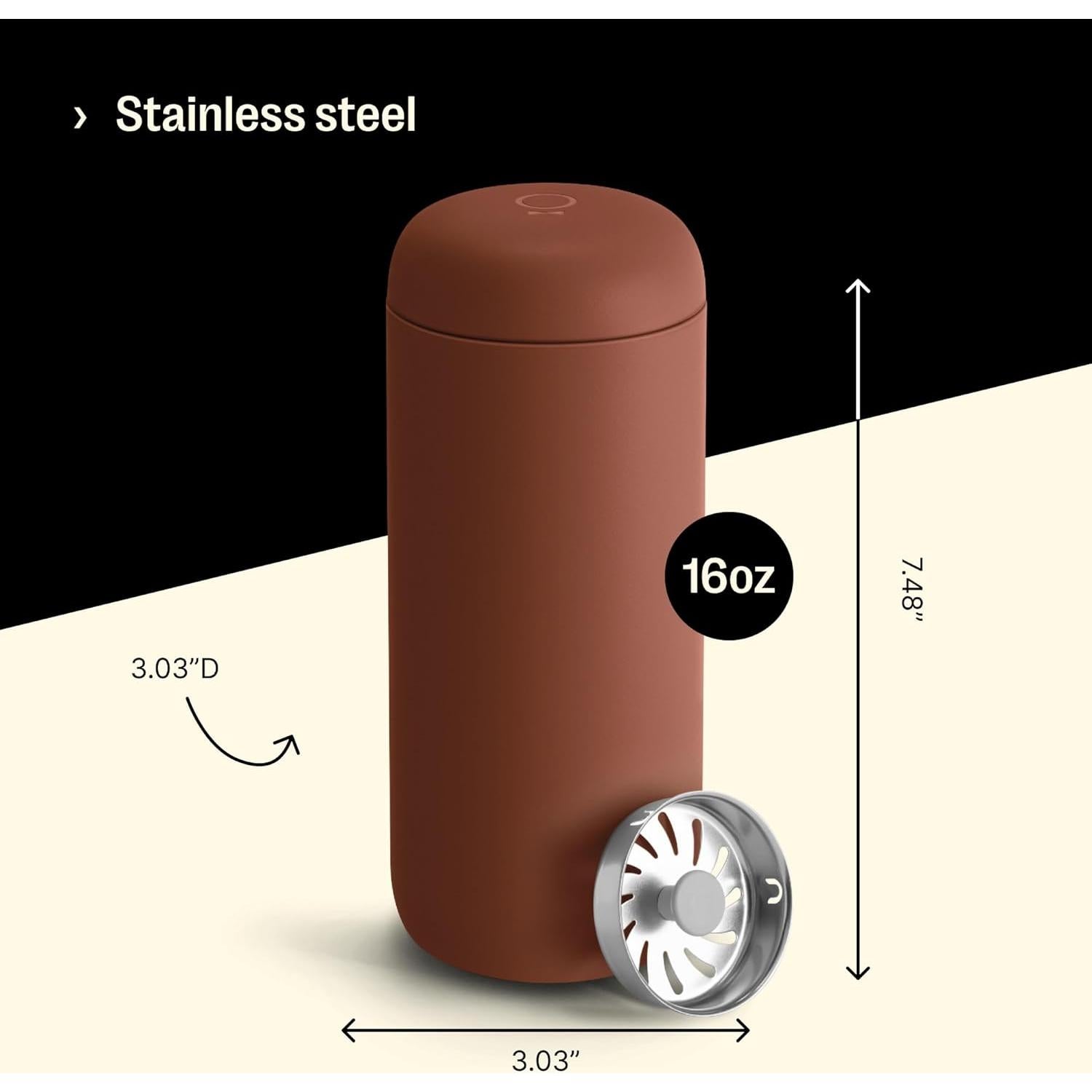 Taza de Viaje Fellow Carter Move 0.47 L Acero Inoxidable Sienna
