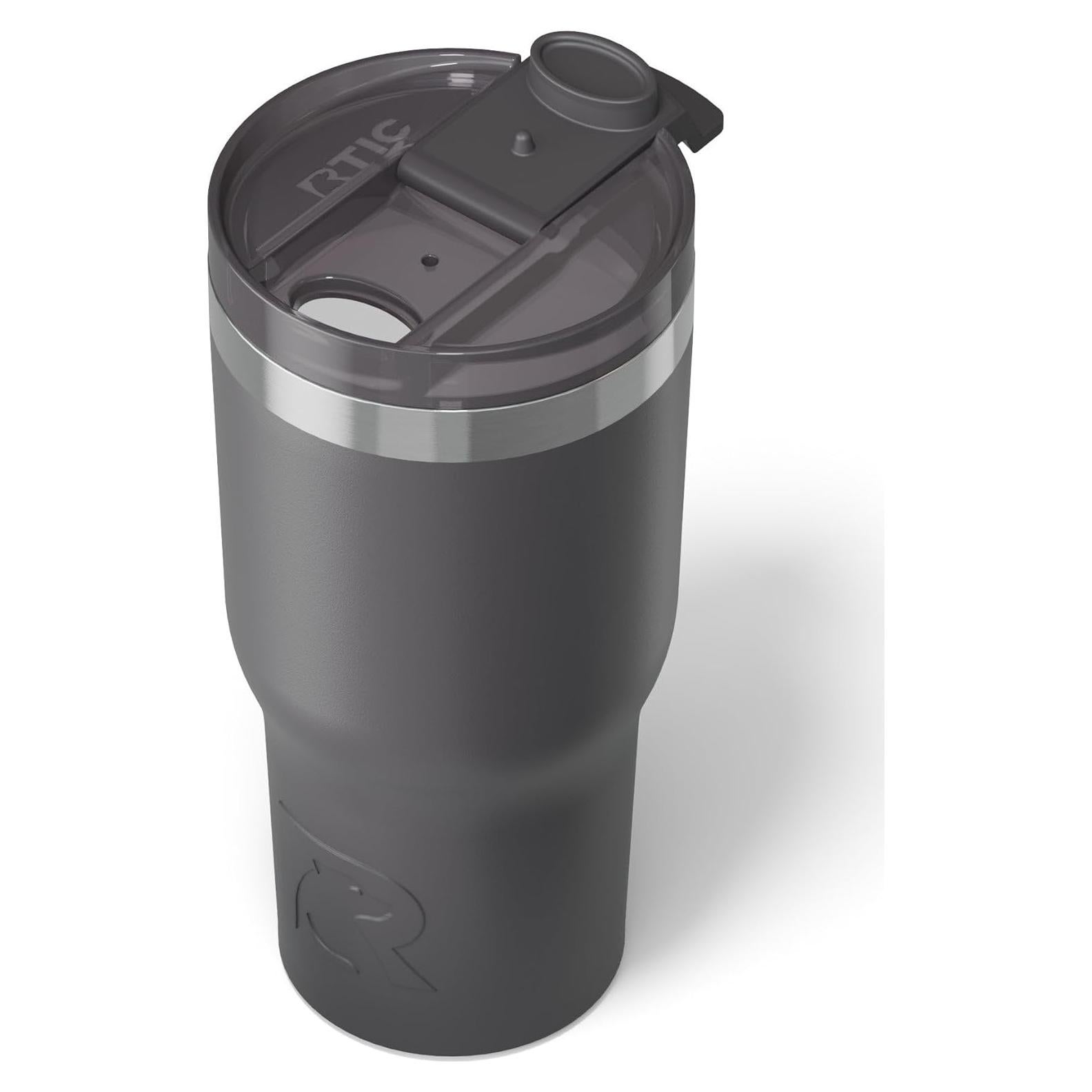 Vaso Aislado RTIC 20oz Grafito con Tapa y Revestimiento Cerámico