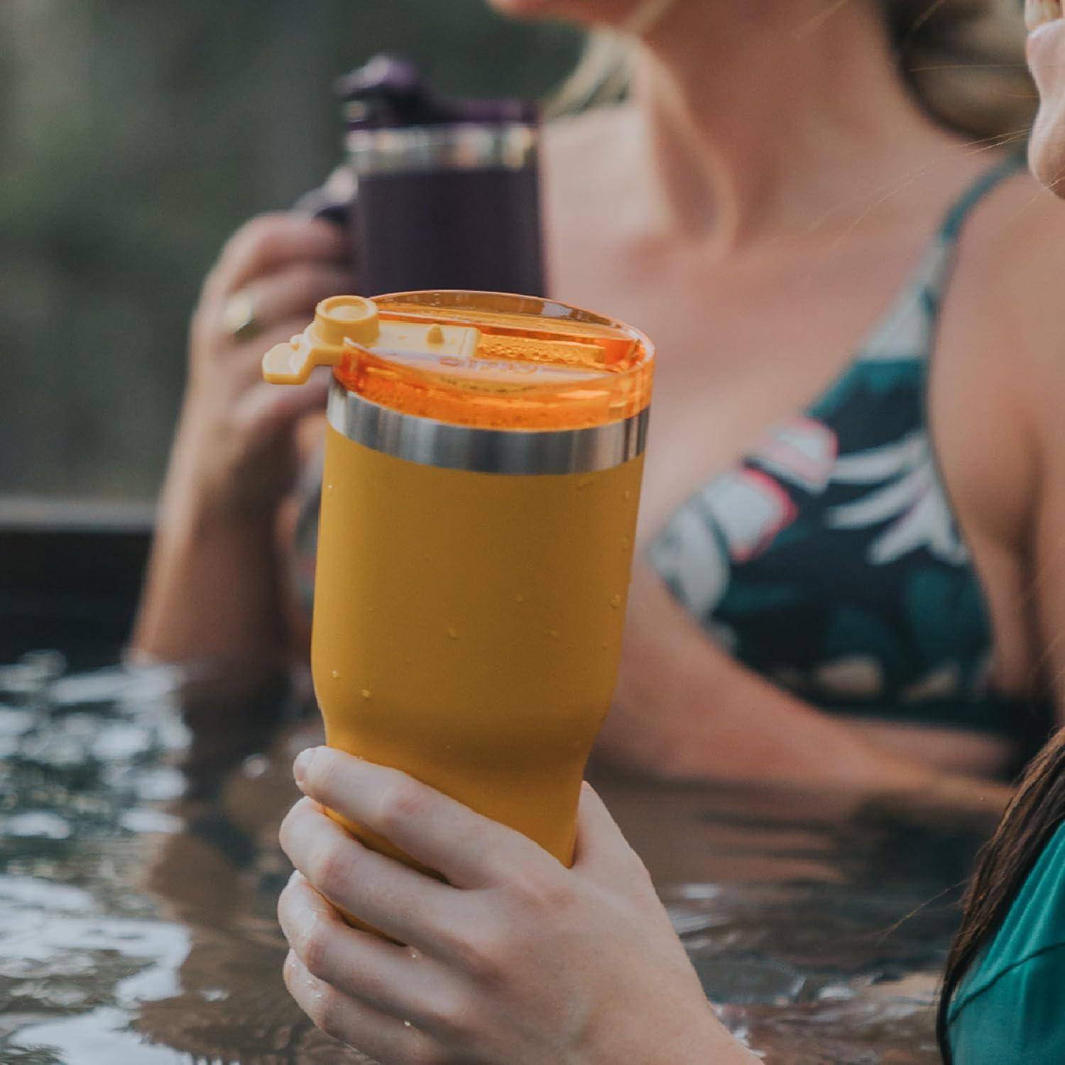 Vaso Aislado RTIC 20oz Grafito con Tapa y Revestimiento Cerámico