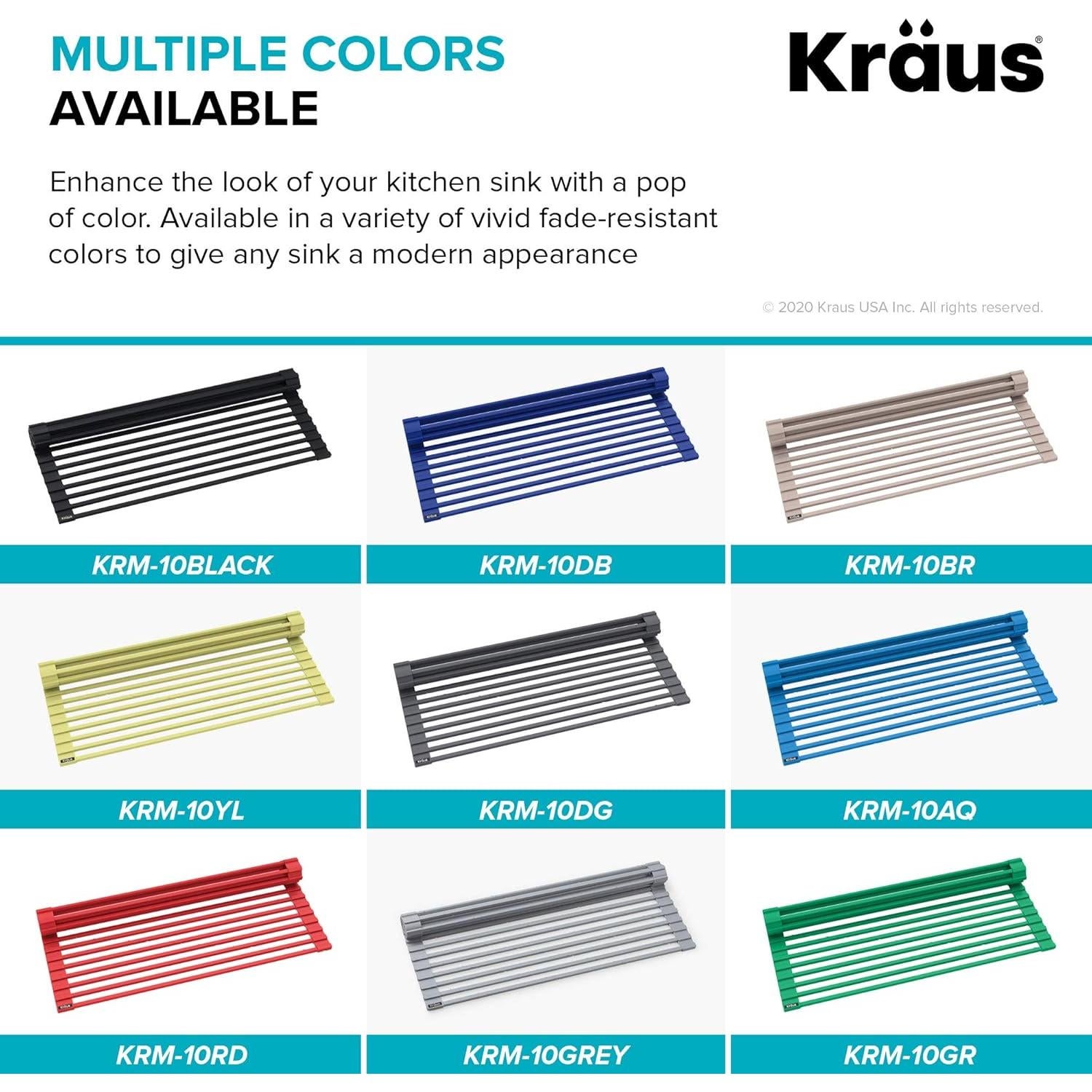 Estante de Secado Roll-Up Kraus KRM-10DG Gris Oscuro 52cm