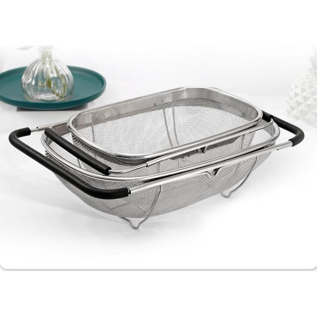 Canasta Coladora Ovalada Supercap de Acero Inoxidable 4qt