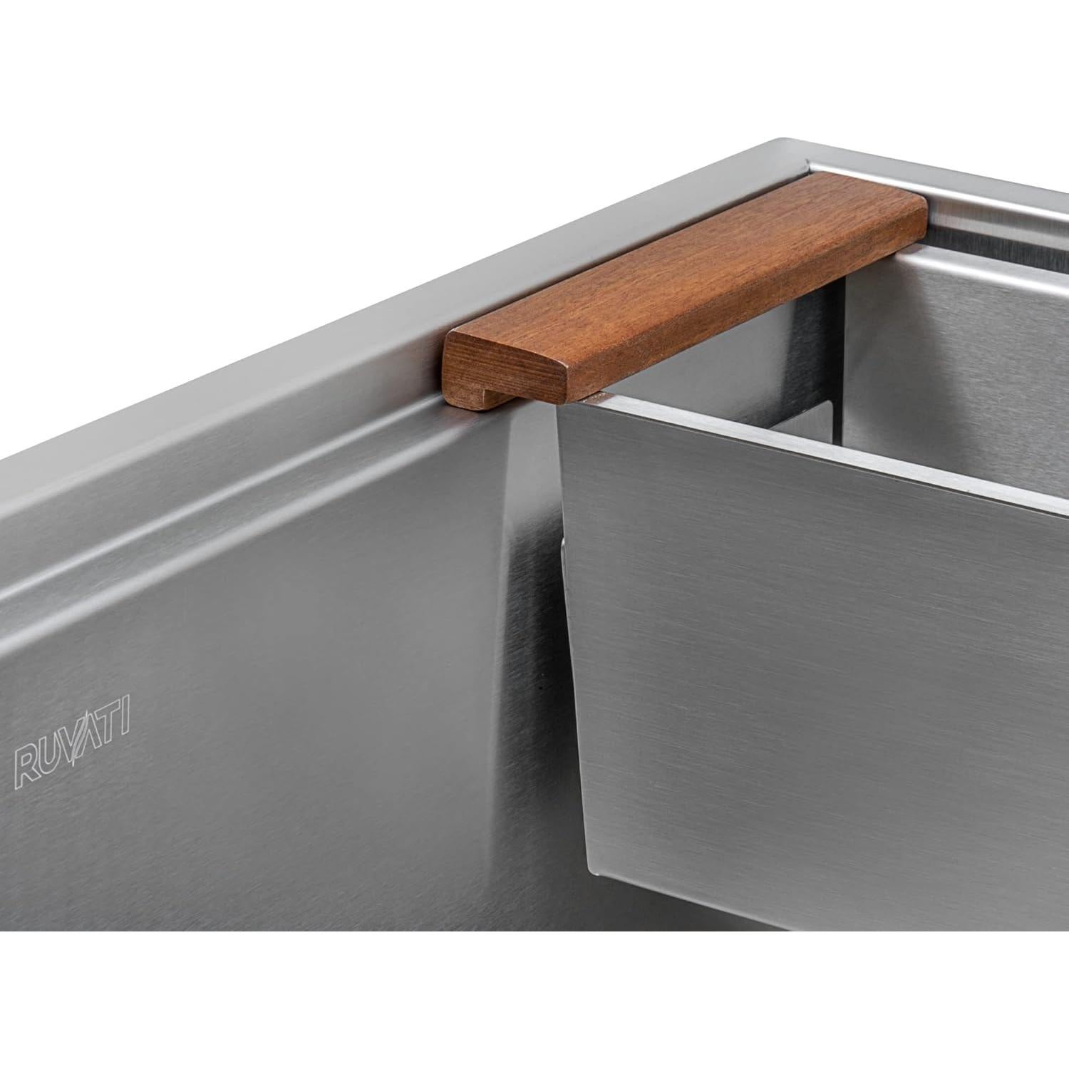 Colador de fregadero Ruvati de acero inoxidable 43.18 cm