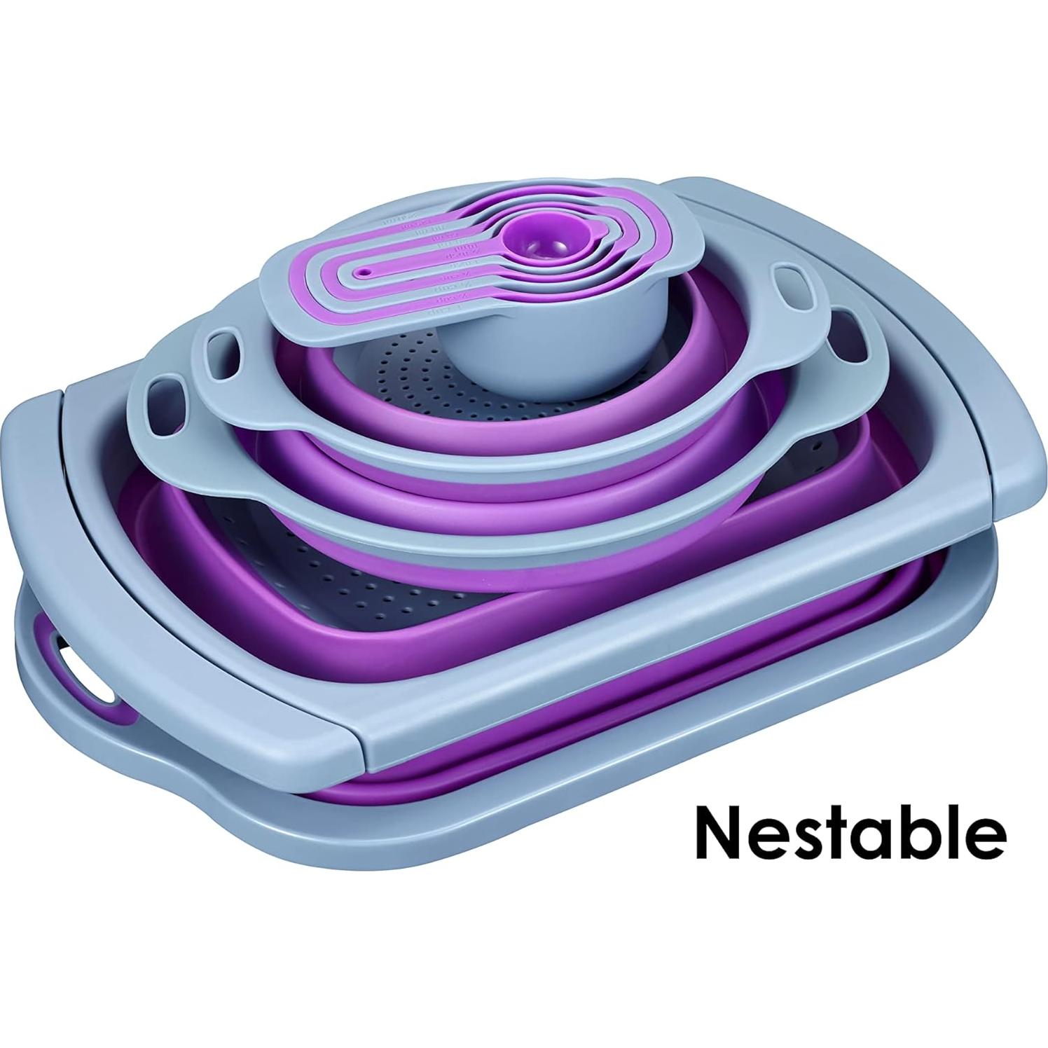 Juego de cocina de silicona colapsable 10 piezas PurpleChef