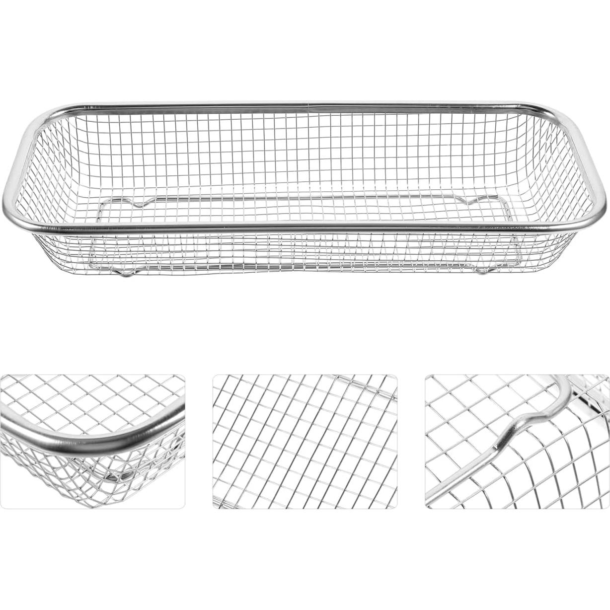 Colador de acero inoxidable Ciieeo 31x12x5.5cm para fregadero