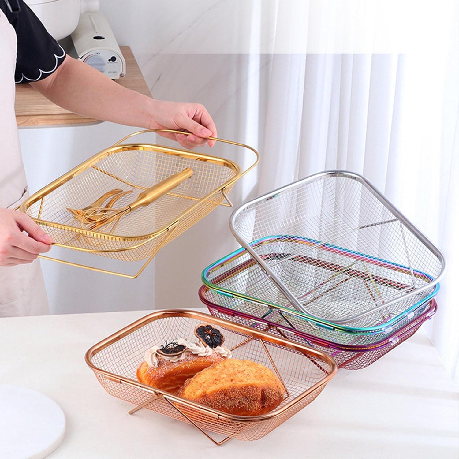 Colador Sobre El Fregadero Estink de Acero Inoxidable 46cm Oro Rosa