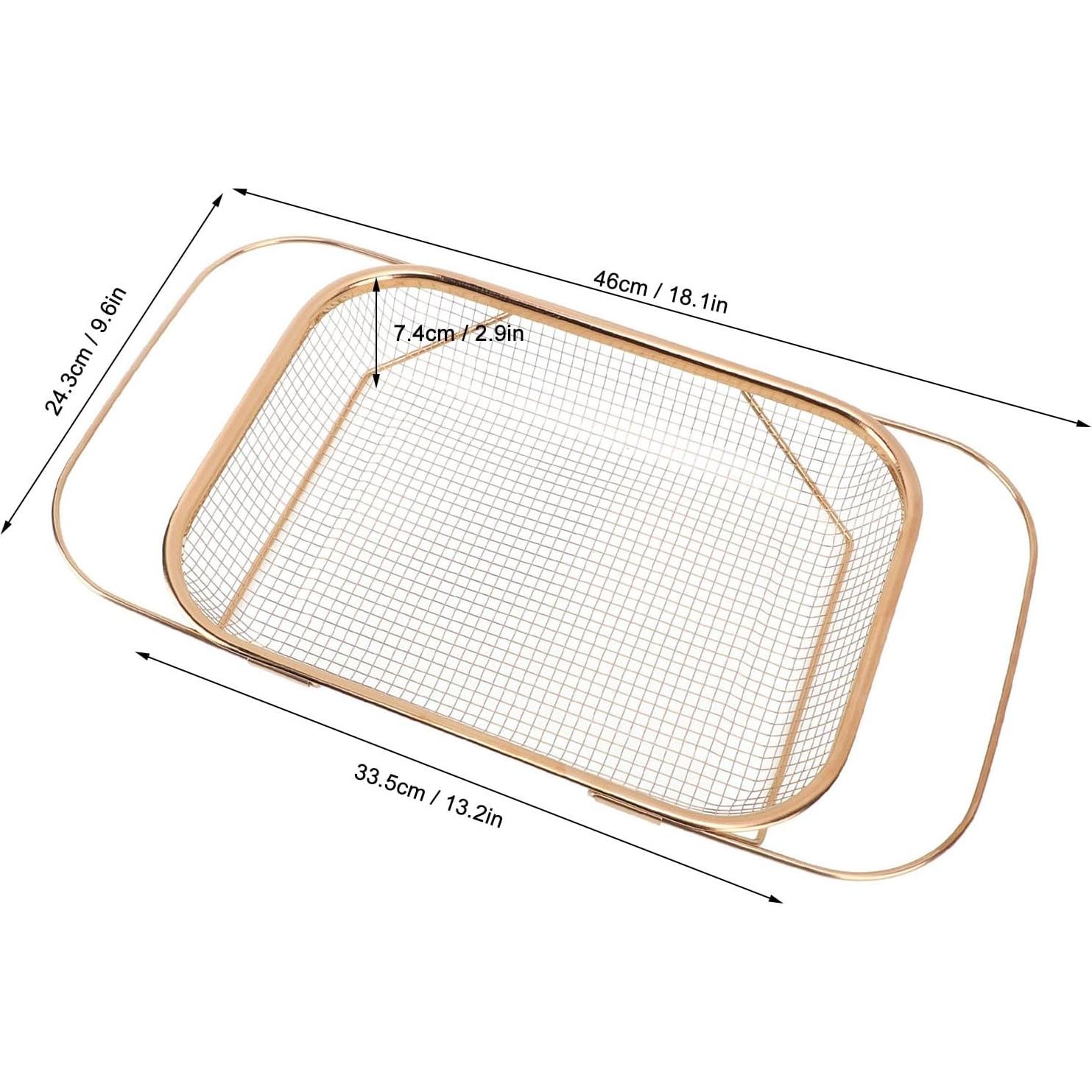 Colador Sobre El Fregadero Estink de Acero Inoxidable 46cm Oro Rosa