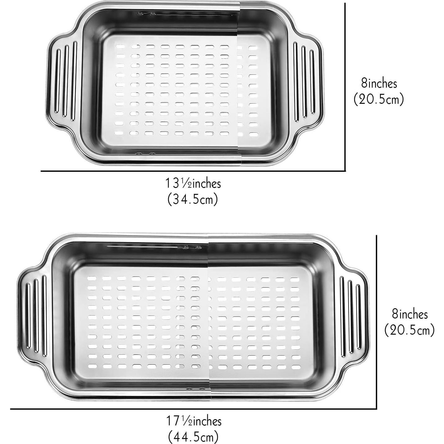 Estante Expandible LUEXBOX para Secar Platos Acero Inoxidable