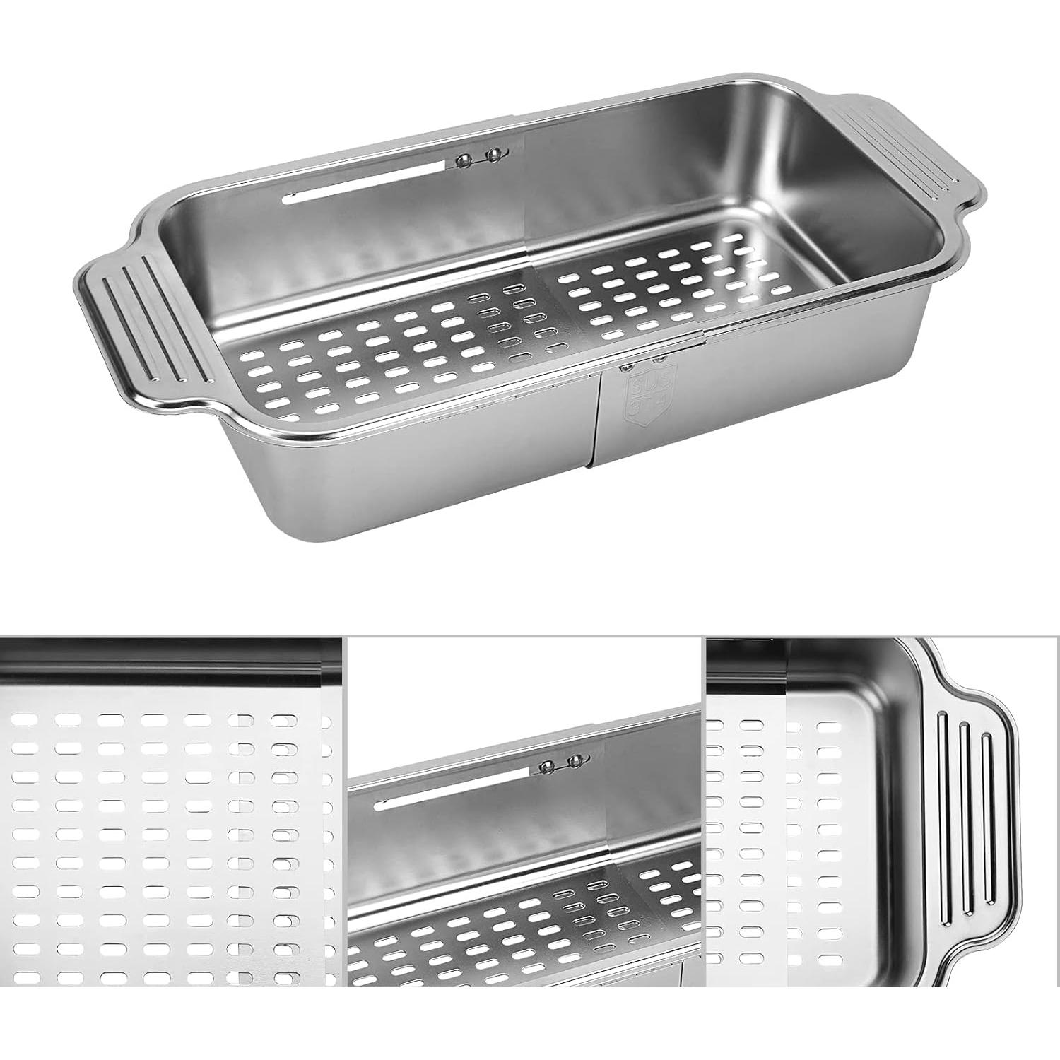 Estante Expandible LUEXBOX para Secar Platos Acero Inoxidable