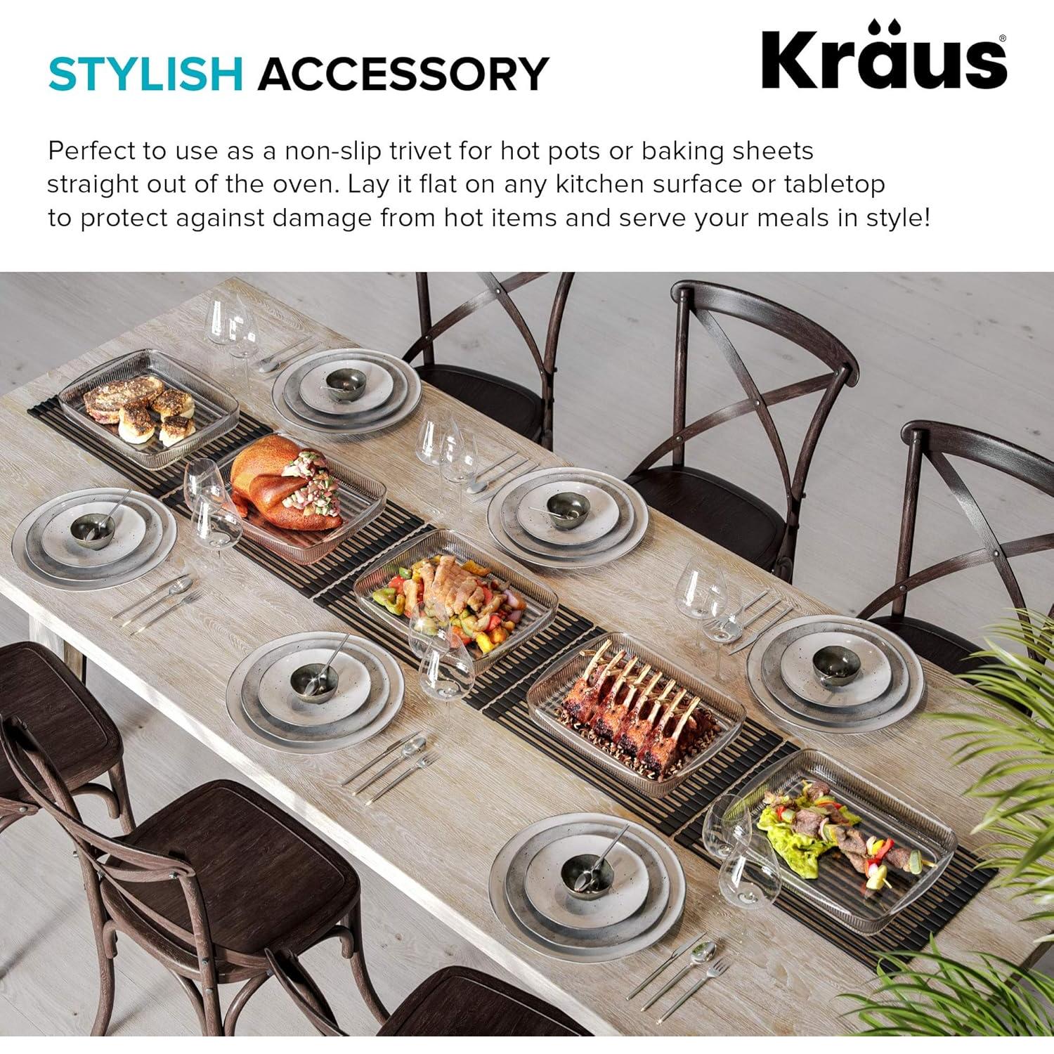 Estante de Secado de Platos KRAUS KRM-11DG Gris Oscuro 42.86x30.48 cm