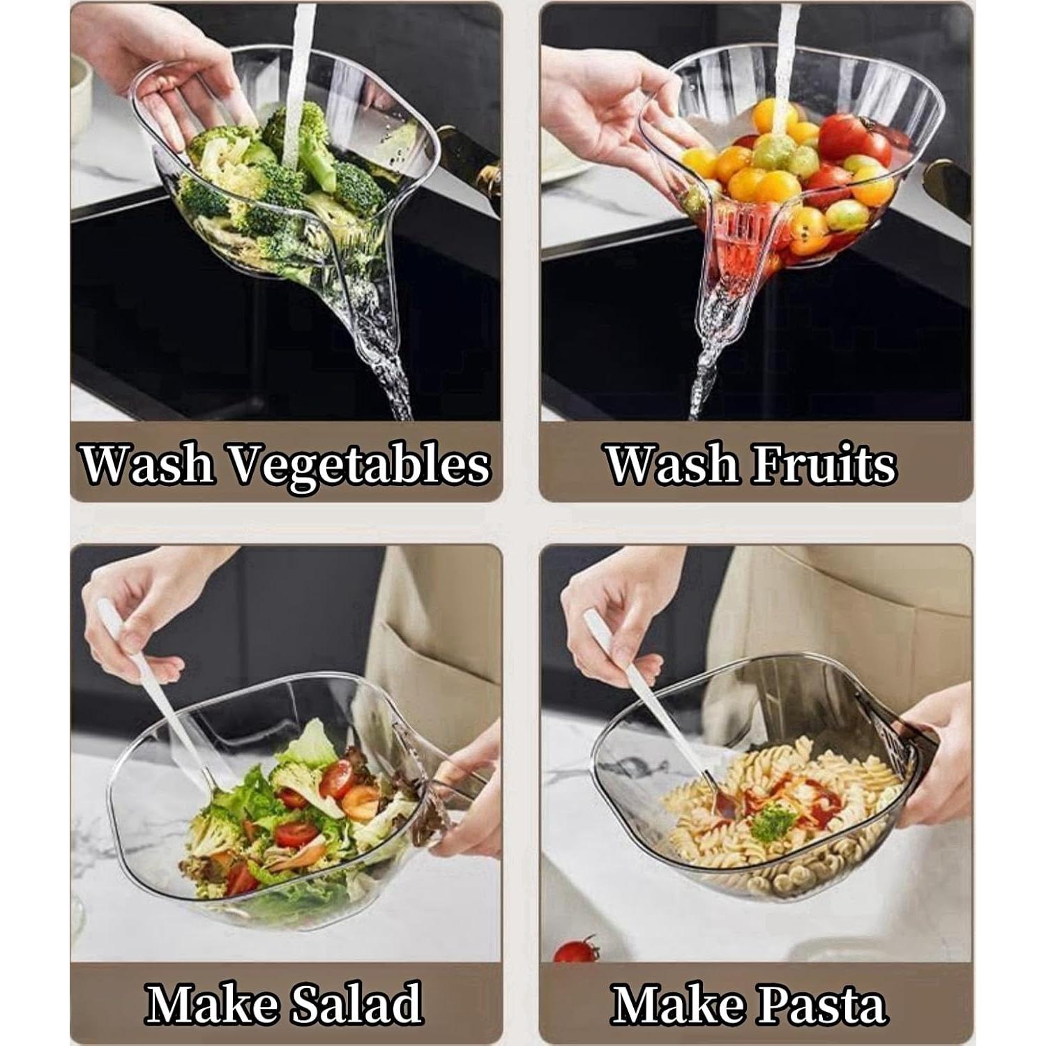 Canasta de Drenaje Multifuncional MOTEERLLU Gris 22.86x17.78cm