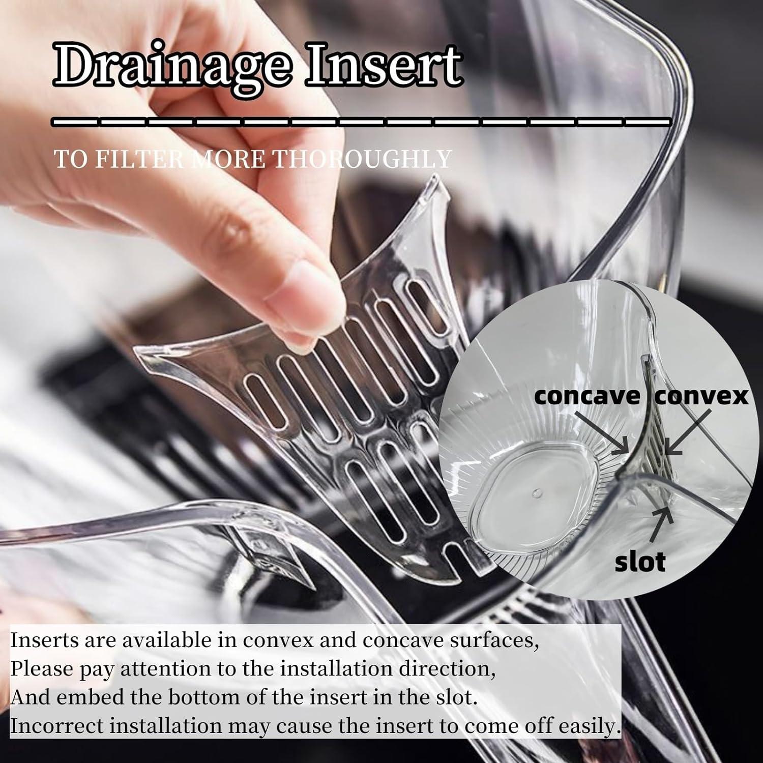 Canasta de Drenaje Multifuncional MOTEERLLU Gris 22.86x17.78cm