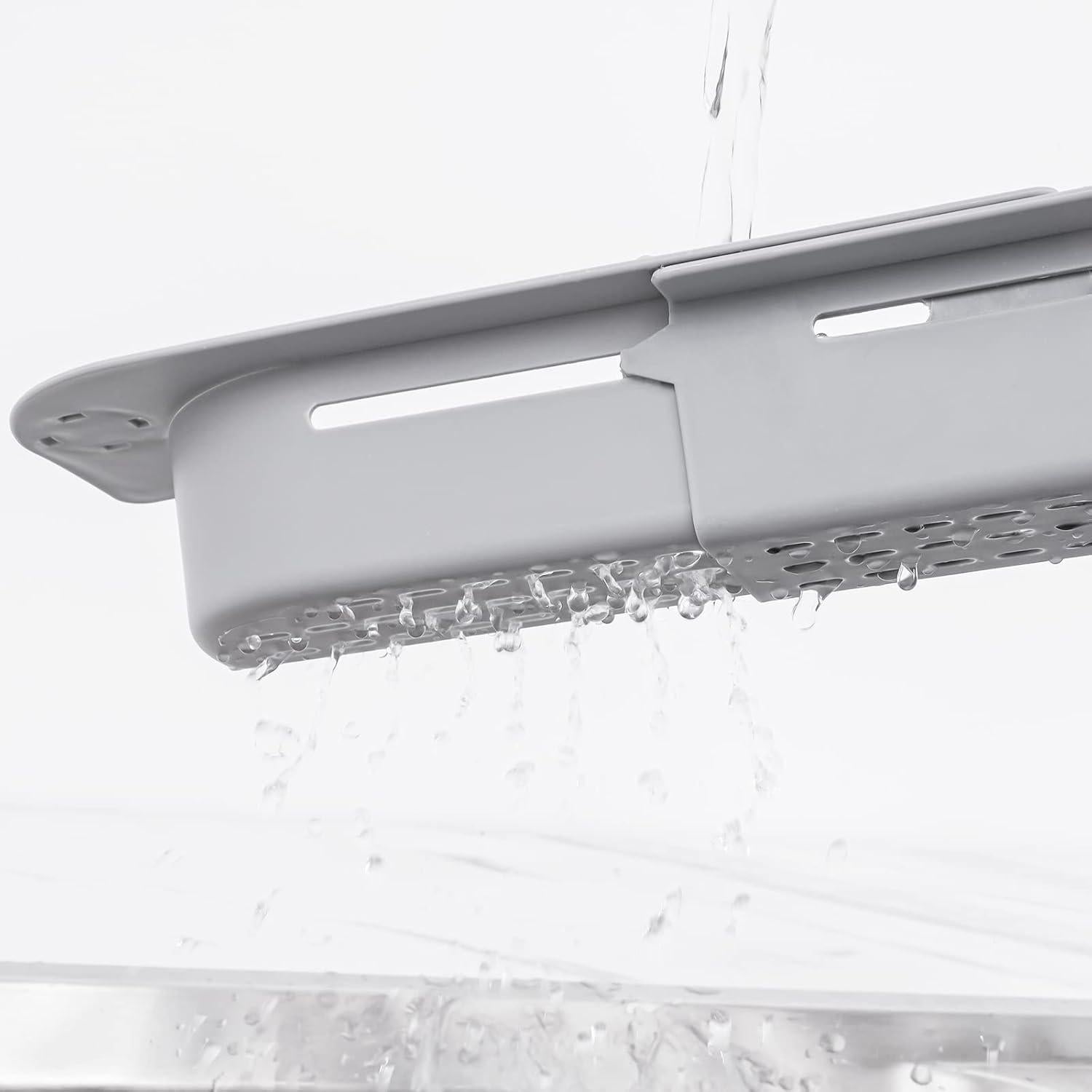 Organizador Telescópico de Cocina NiHome Gris - Caddy Multifuncional