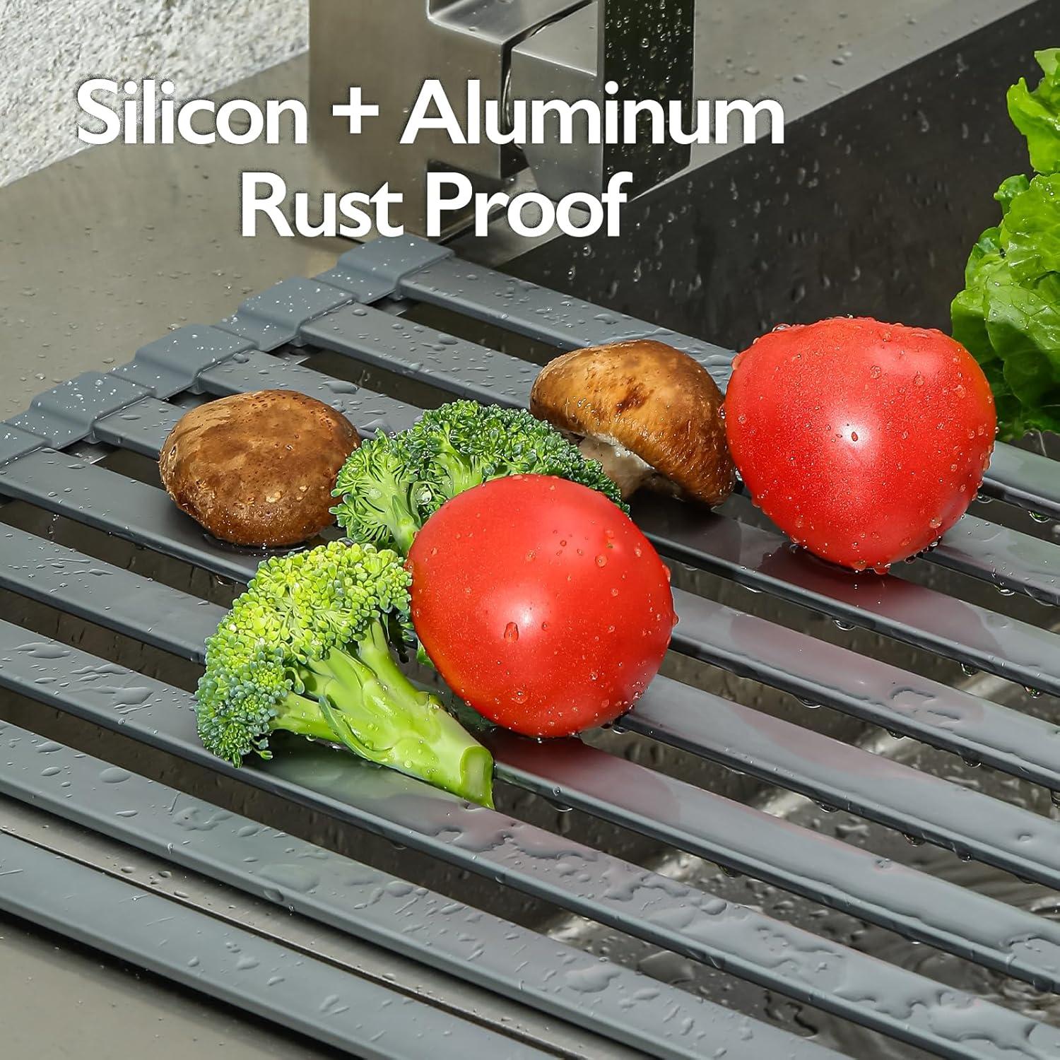 Estante de Secado Plegable Mistifi 45.7 cm Acero Inoxidable