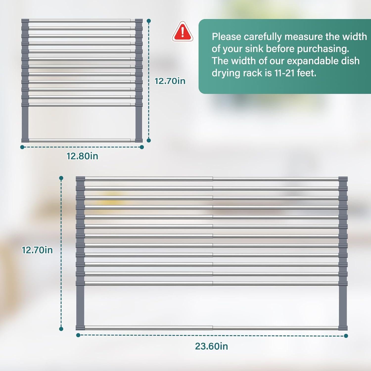 Escurridor de Platos Plegable Hobychild 57.9 x 43.9 cm Acero Inoxidable