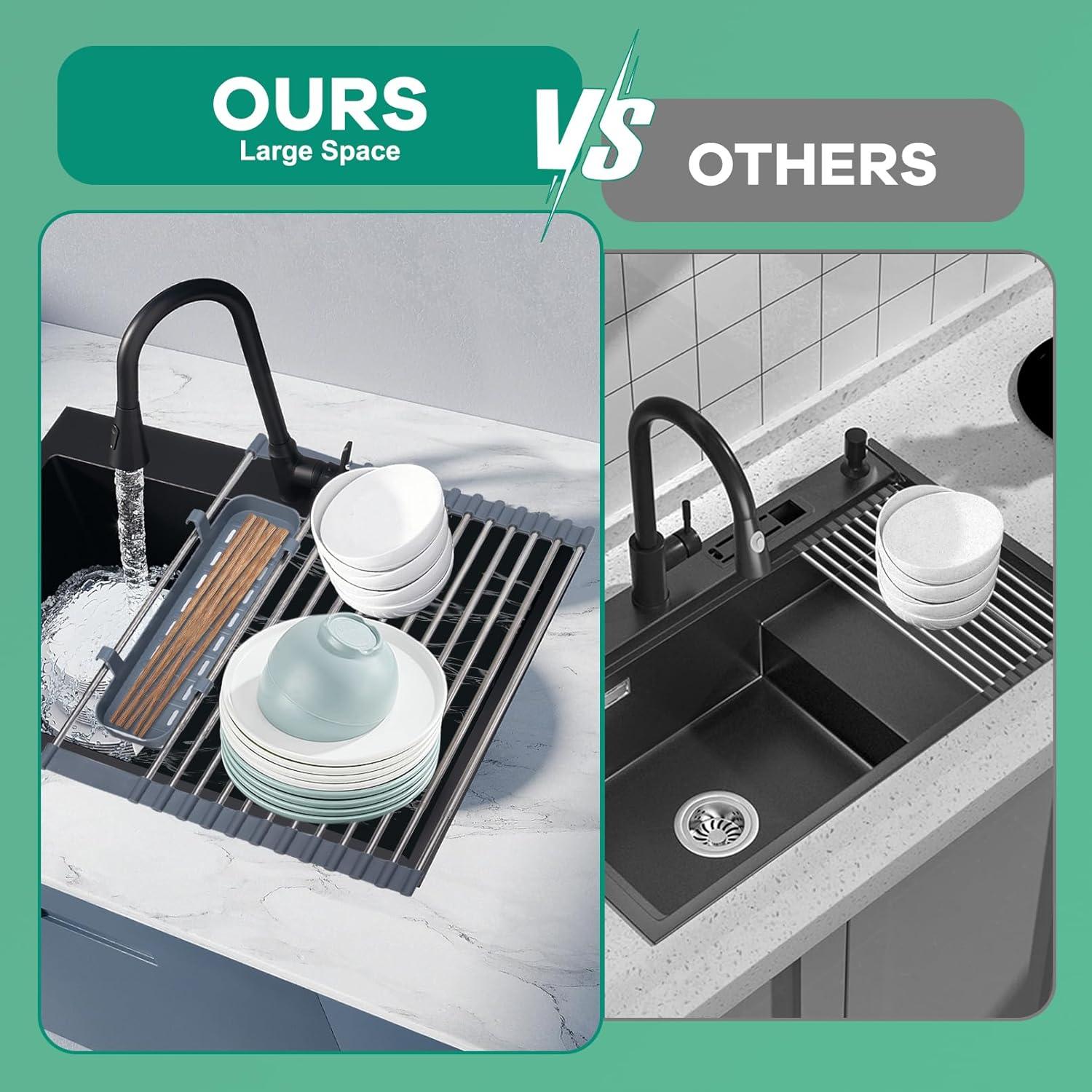 Escurridor de Platos Plegable Hobychild 57.9 x 43.9 cm Acero Inoxidable