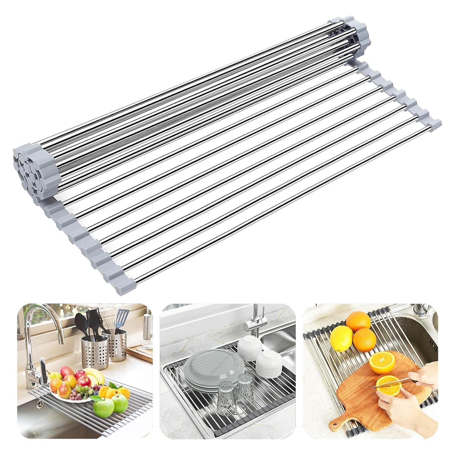 Estante para Secar Platos Searik 44.9x35.1 cm Acero Inoxidable