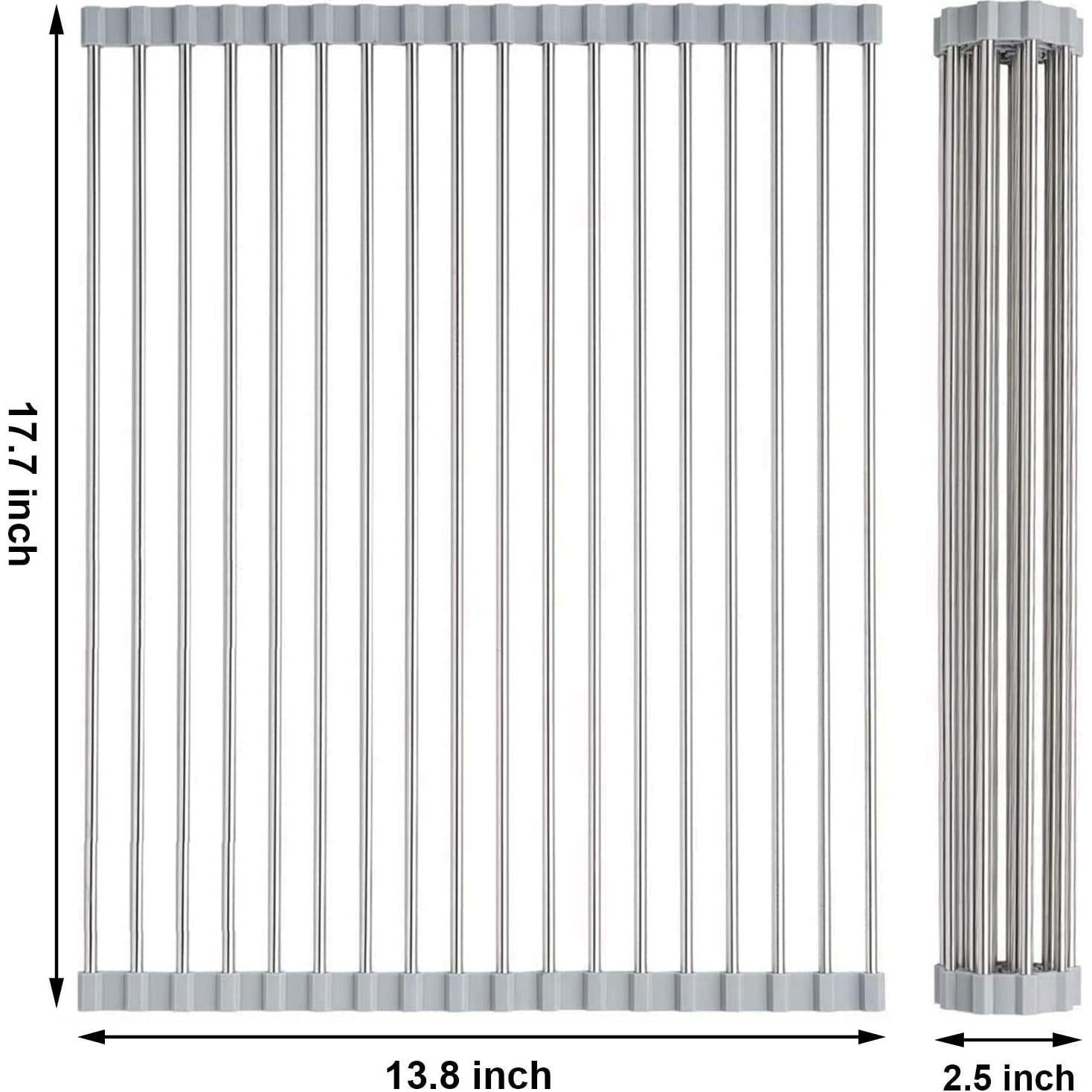 Estante para Secar Platos Searik 44.9x35.1 cm Acero Inoxidable
