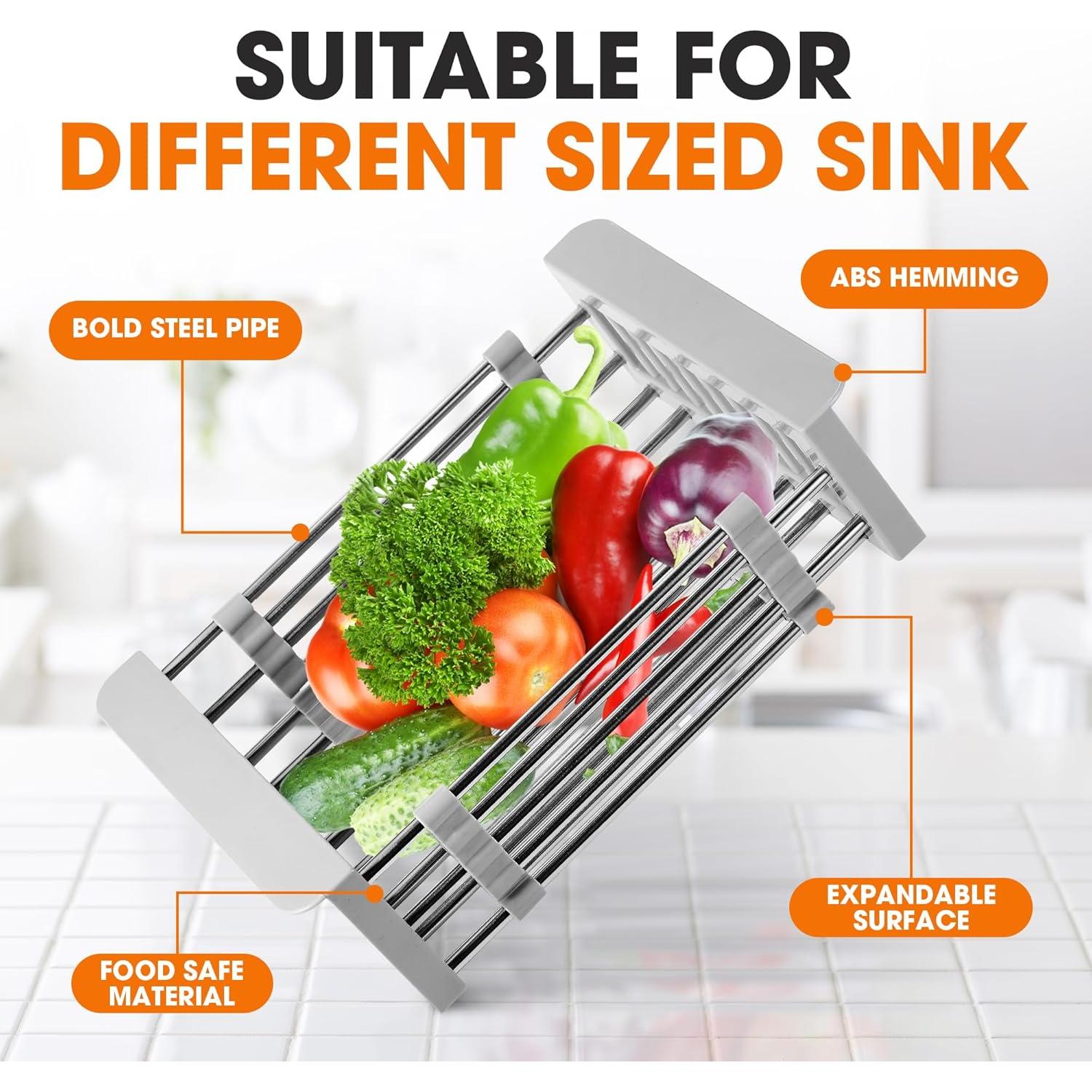 Estante de Secado Expandible Colección Cheer para Fregadero 29.97-43.18 cm