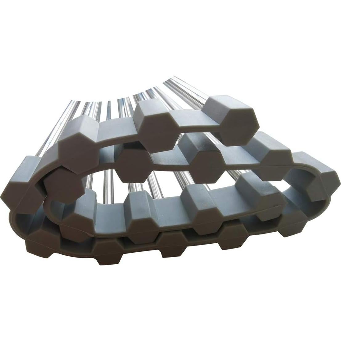 Escurridor de Platos Plegable D DrNeeko, Acero Inoxidable 36.8x35.6cm