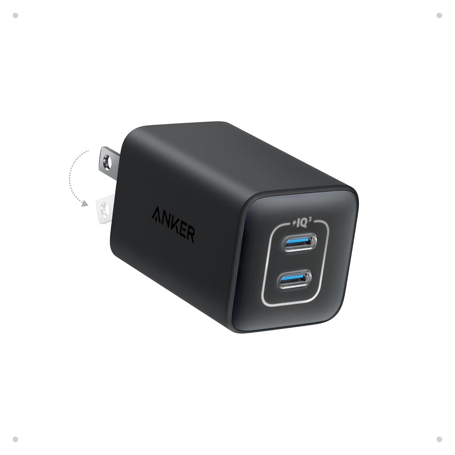 Cargador Anker Nano 3 47W USB-C Plegable para iPhone y MacBook