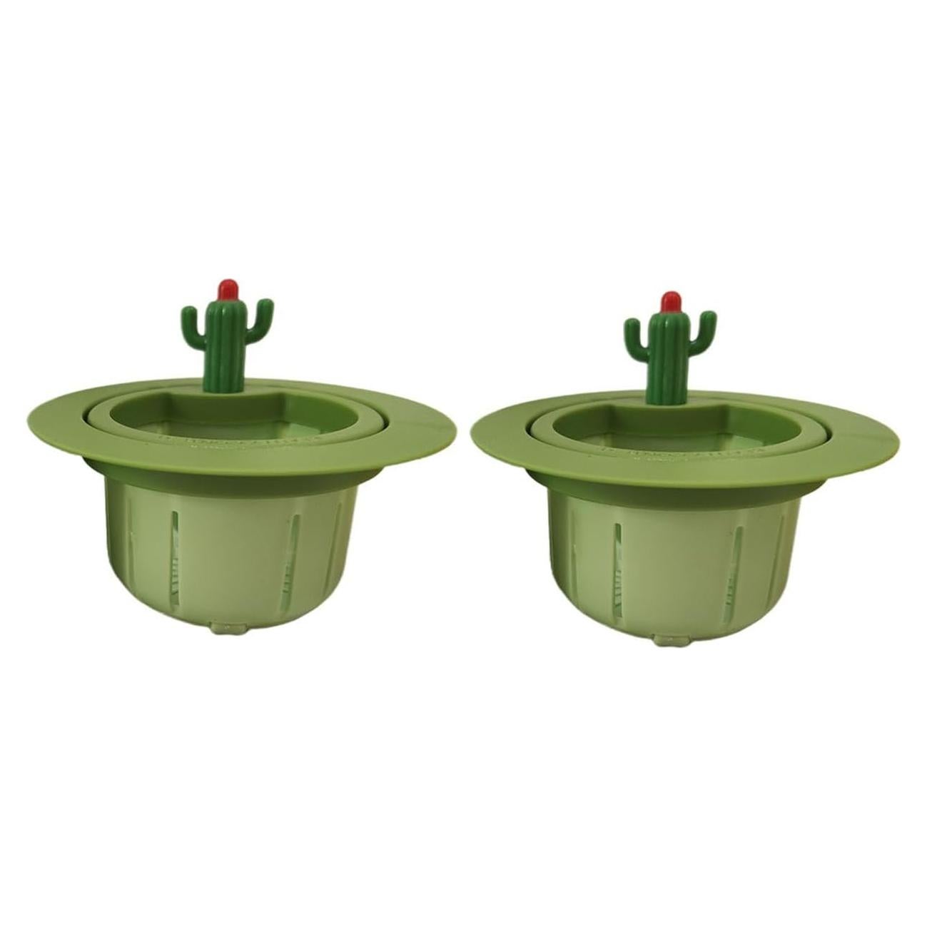 Filtros de Drenaje Nocwpsi 2 Pcs Cactus Verde Universal