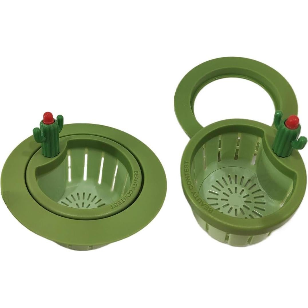 Filtros de Drenaje Nocwpsi 2 Pcs Cactus Verde Universal