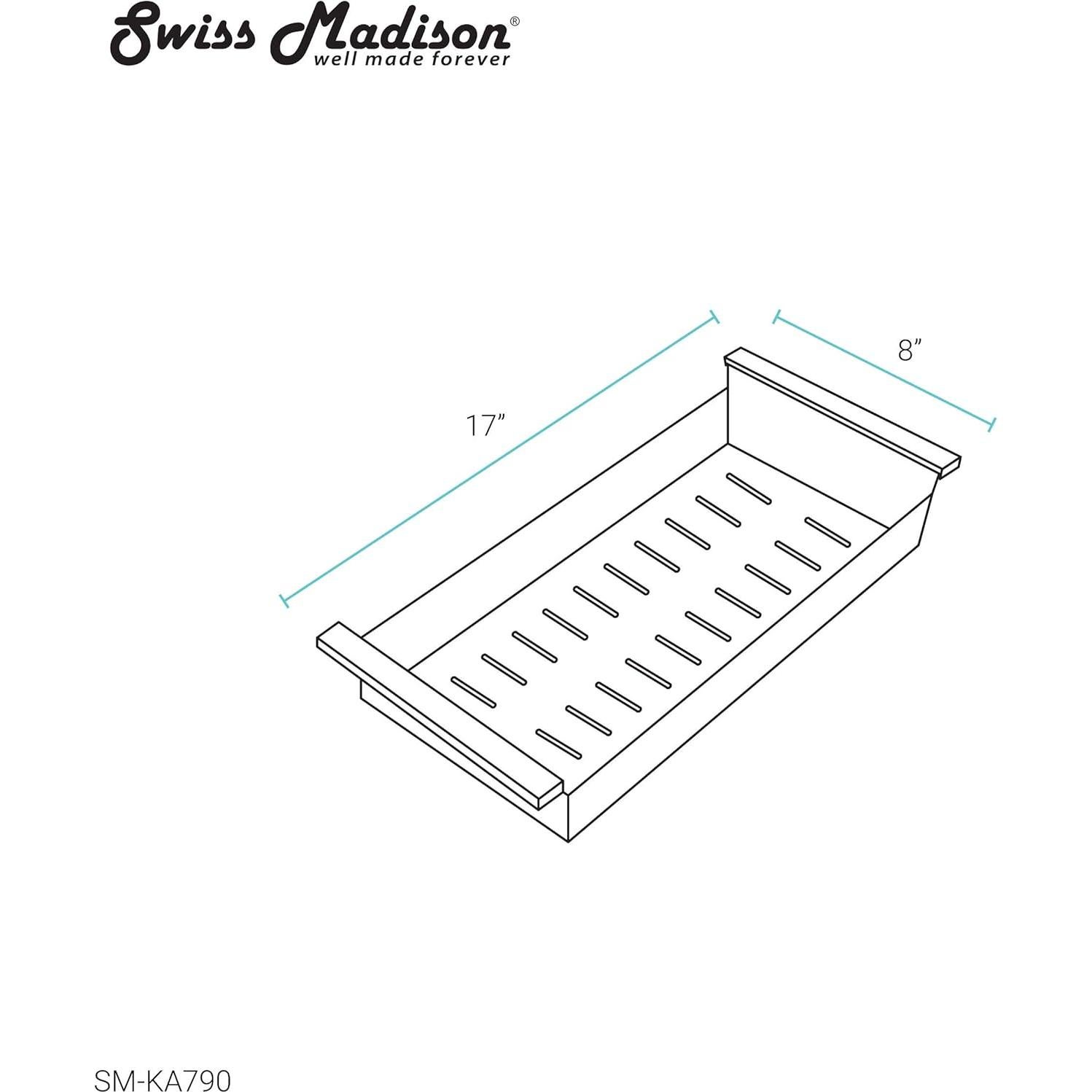 Colador de Acero Inoxidable Swiss Madison SM-KA790 42.9 x 20.3 cm