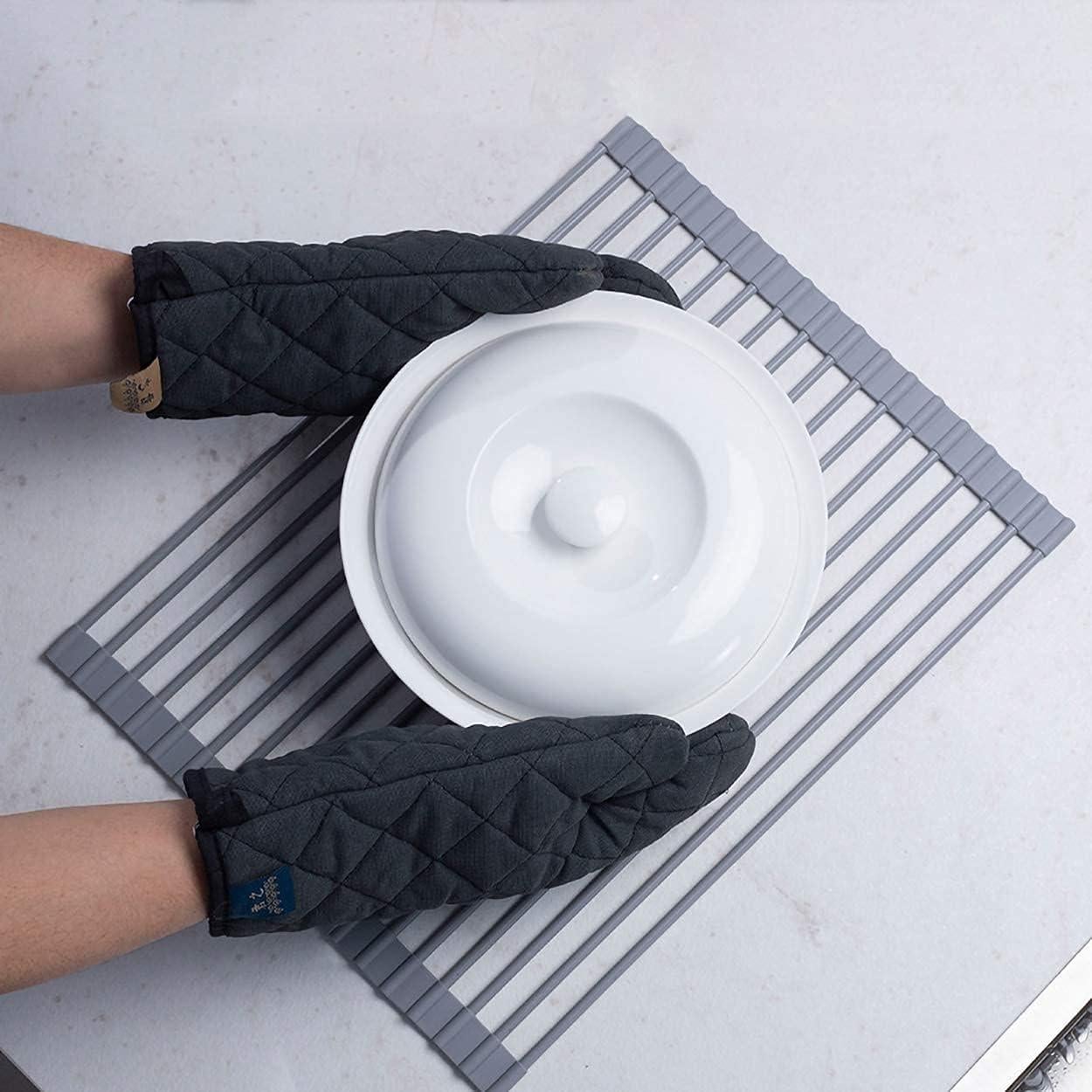 Estante de Secado de Platos Plegable Ahyuan 45x33.4 cm Antideslizante