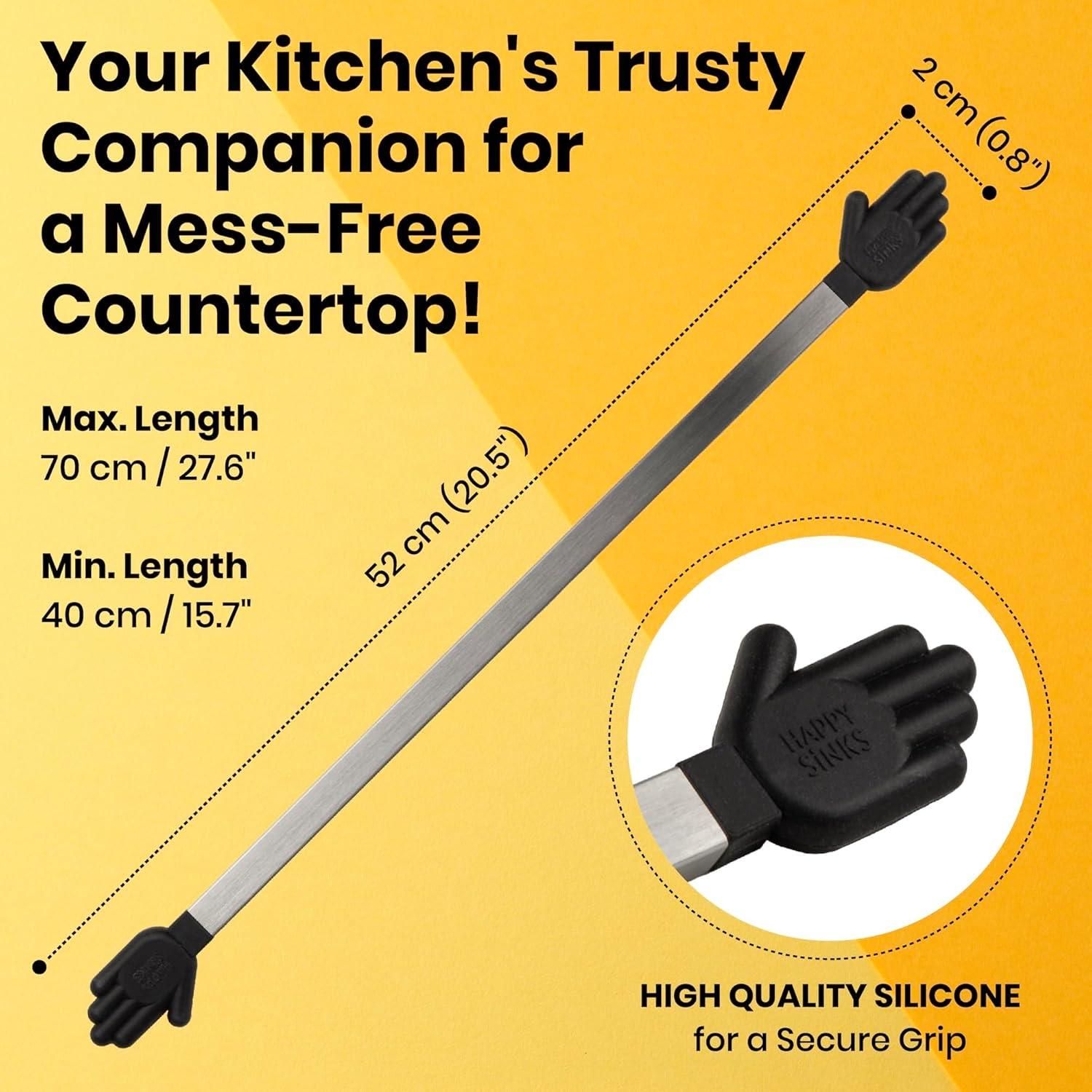 Soporte Expandible para Paños de Cocina Happy Sinks - Acero