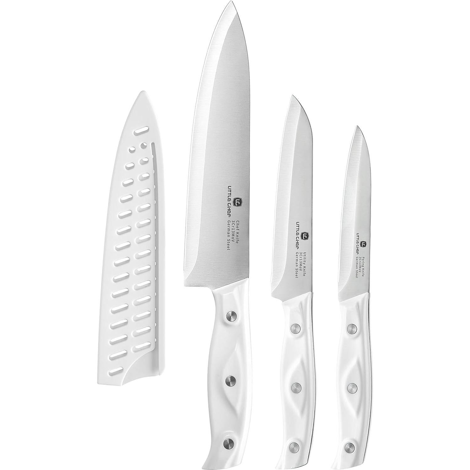 Juego de cuchillos de cocina Little Chef 3 piezas acero inoxidable