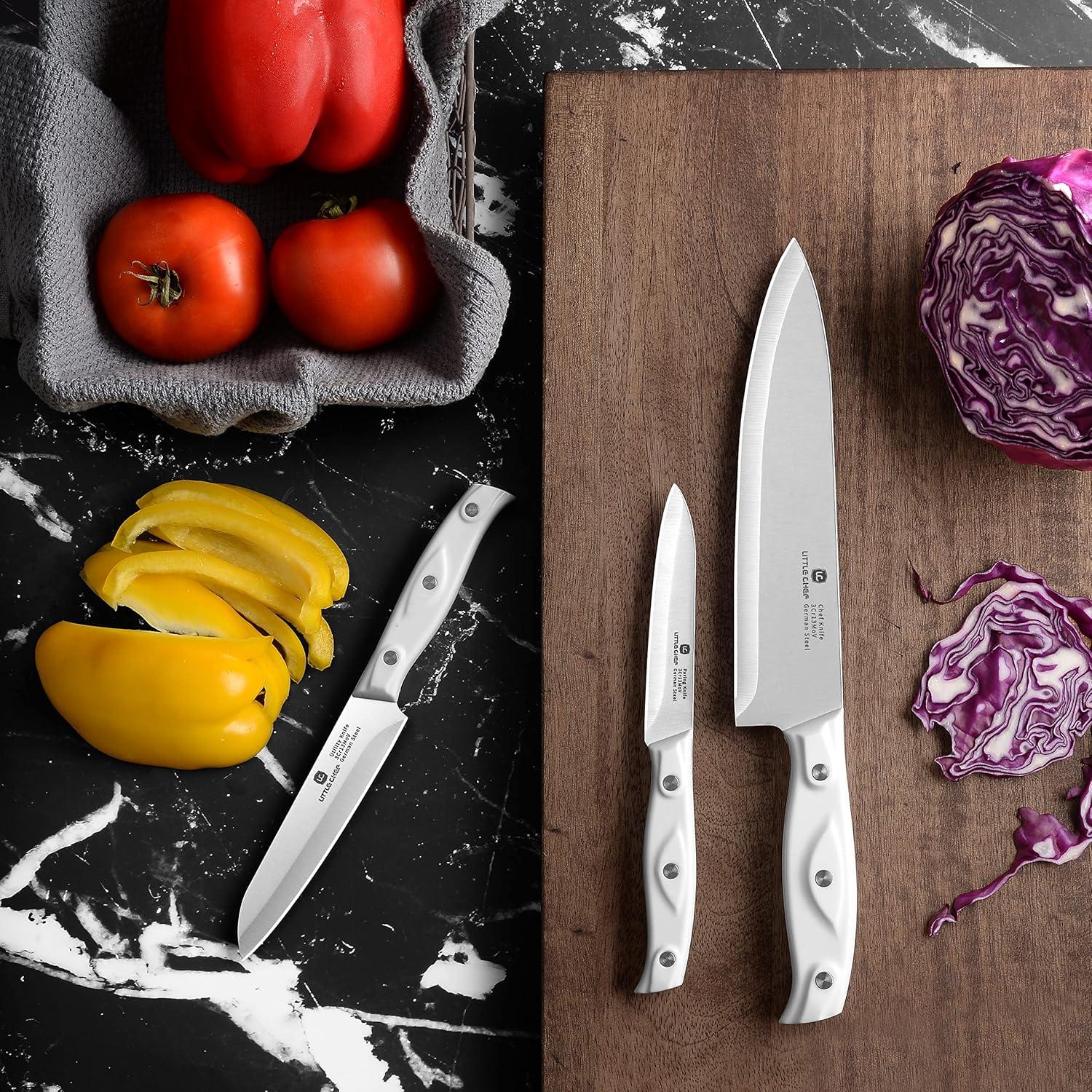 Juego de cuchillos de cocina Little Chef 3 piezas acero inoxidable