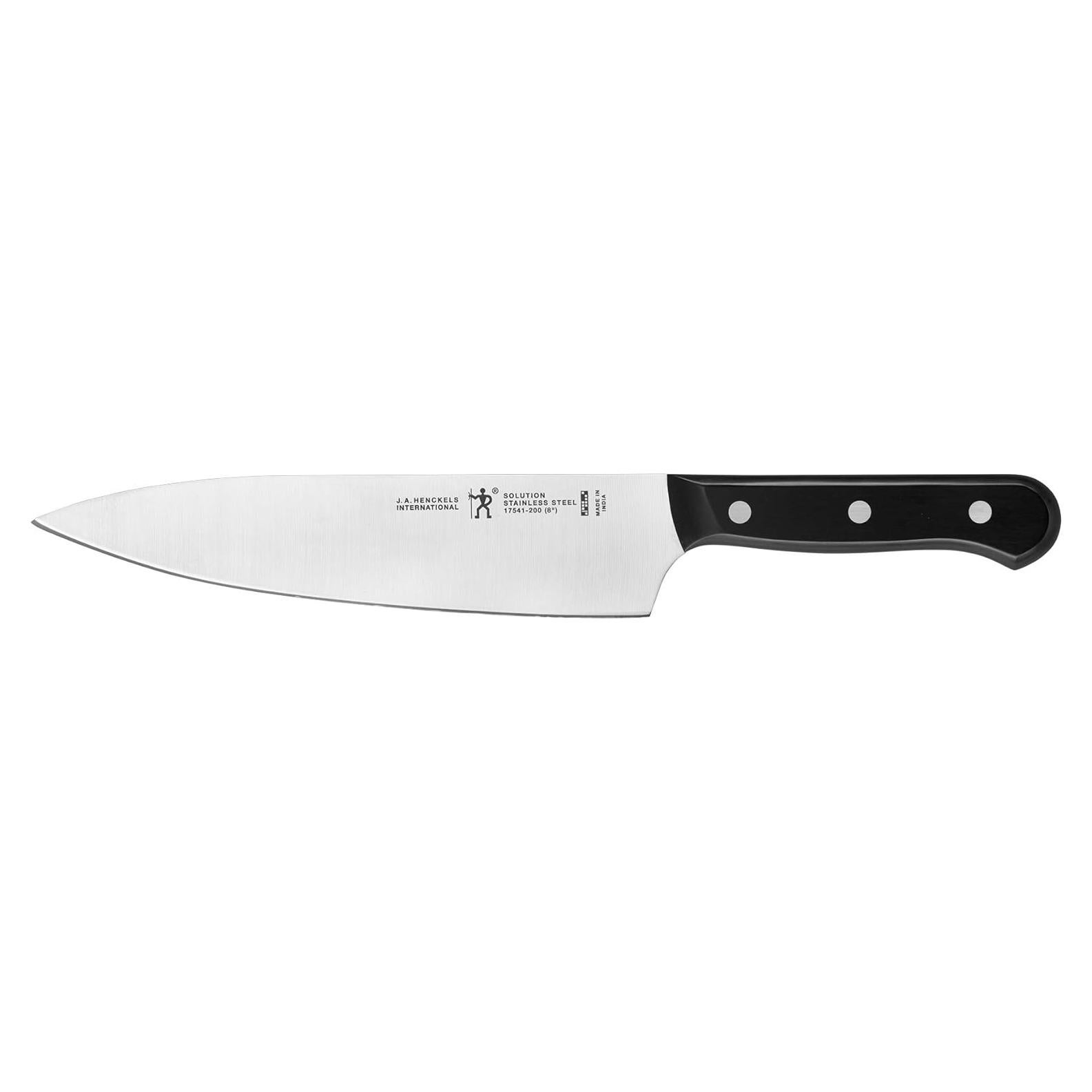 Cuchillo de Chef Henckels 20.32 cm Acero Inoxidable Negro