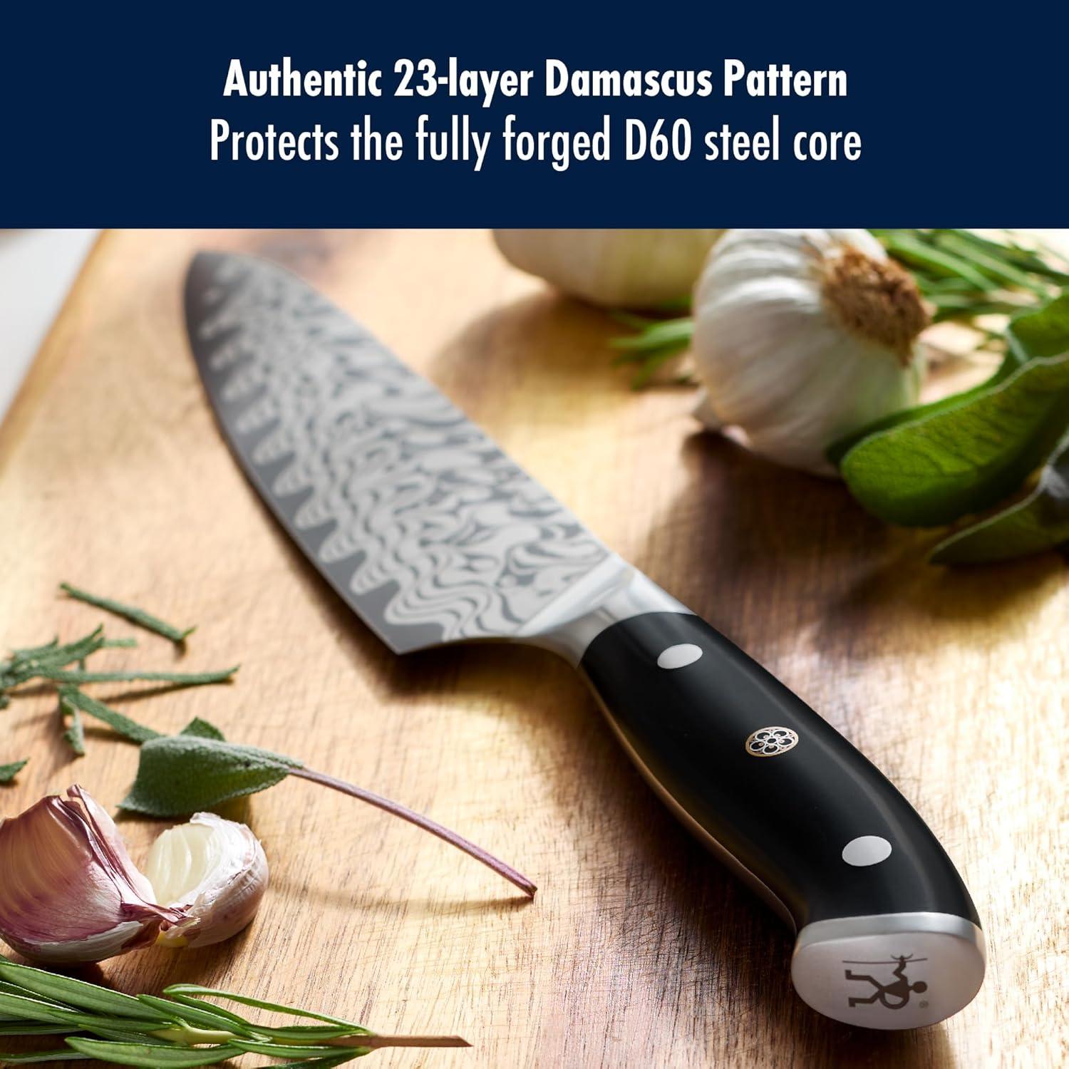 Cuchillo de Chef Henckels Compass Damasco 20.32 cm Forjado