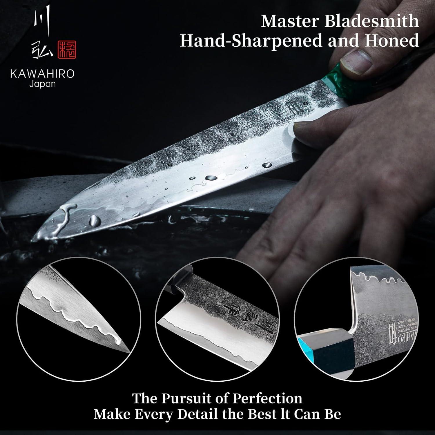 Cuchillo de Chef Japonés KAWAHIRO KH-6601 21cm Forjado VG10
